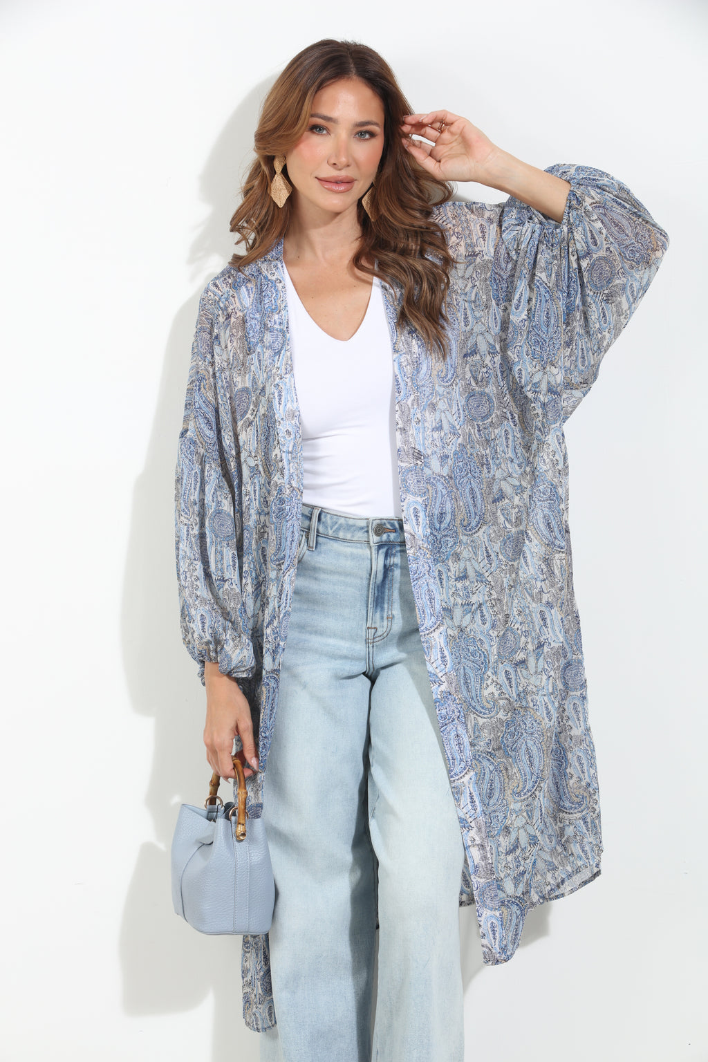 Kriss Chiffon Midi Kimono