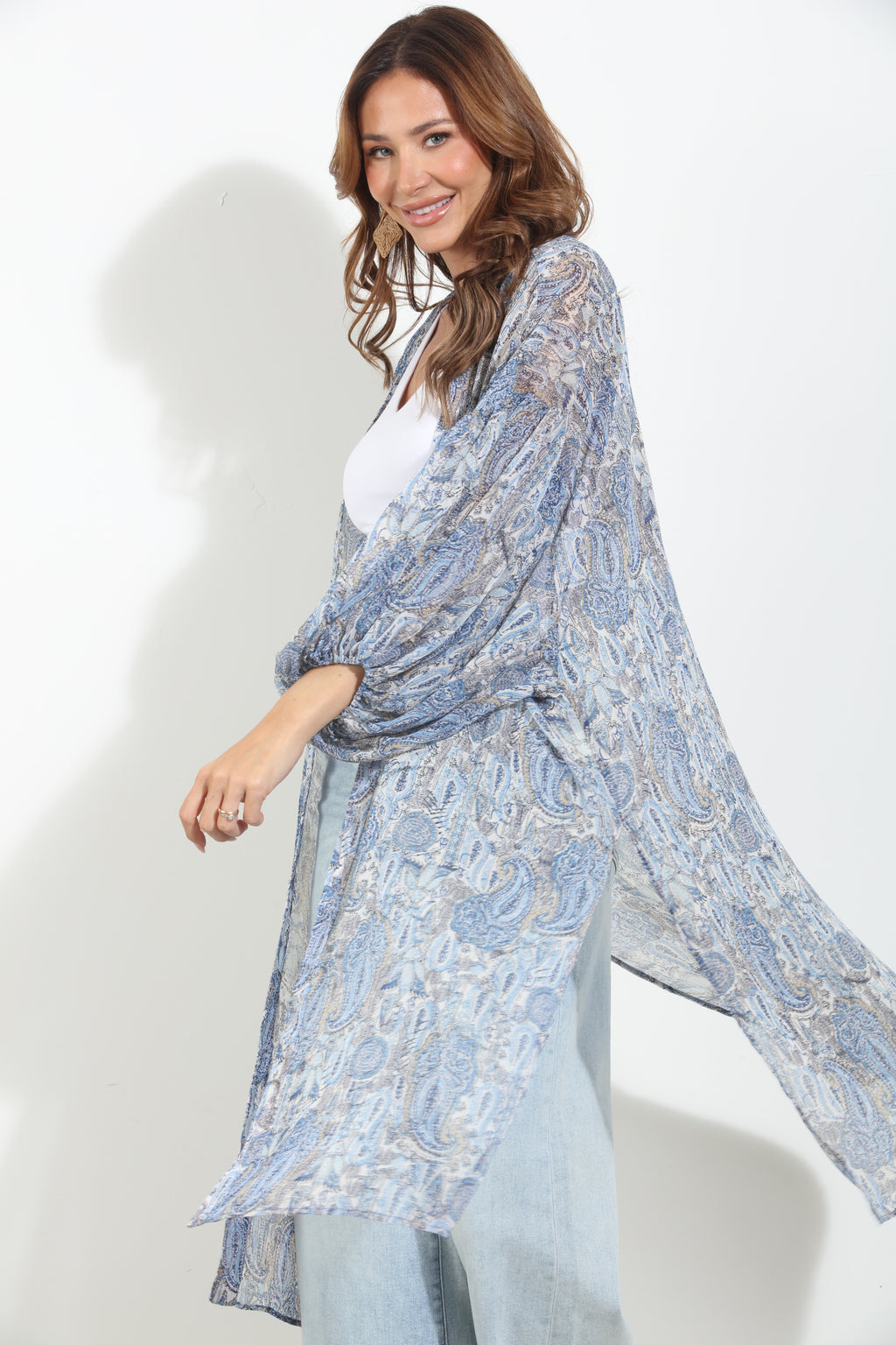 Kriss Chiffon Midi Kimono