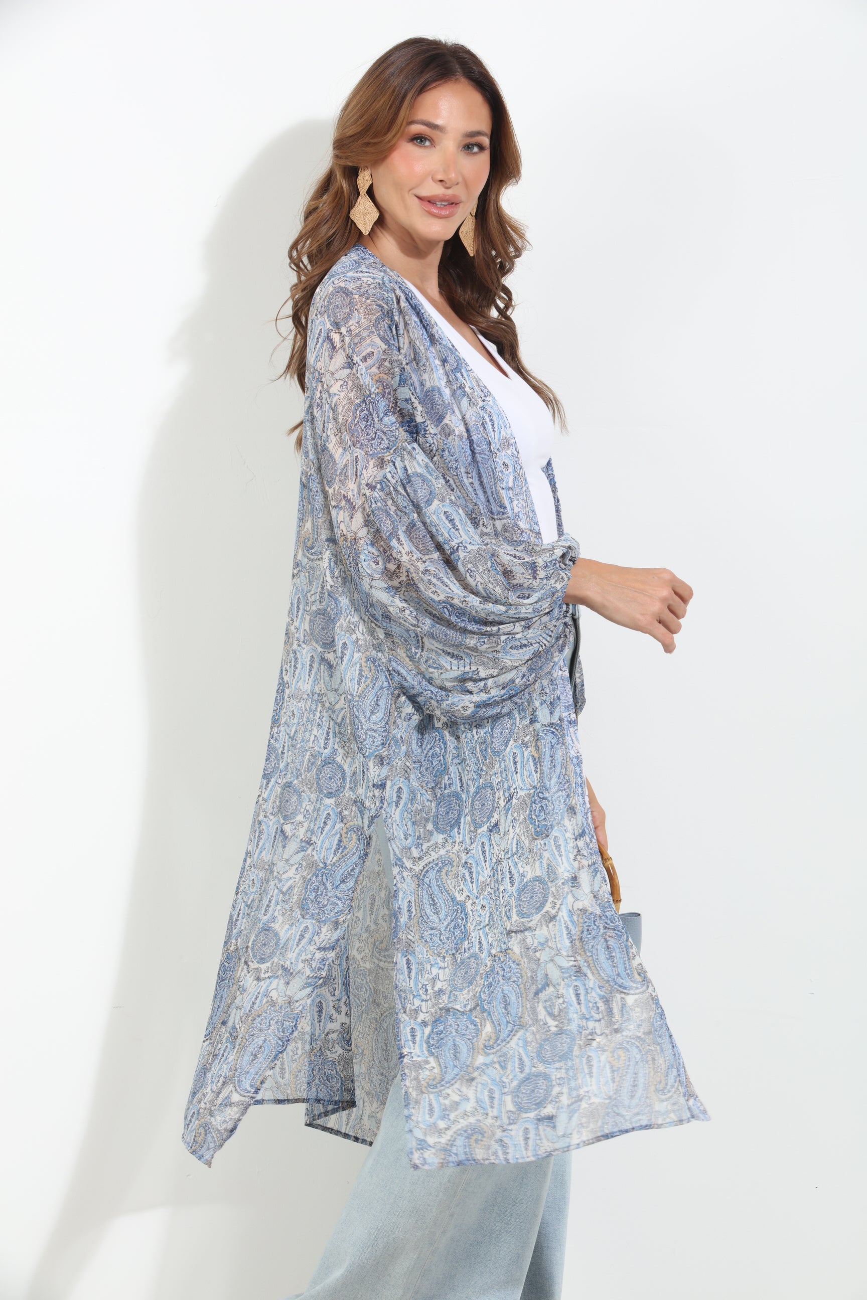 Kriss Chiffon Midi Kimono