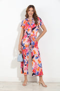 Corie Stretch Culotte Short Sleeve Jumpsuit