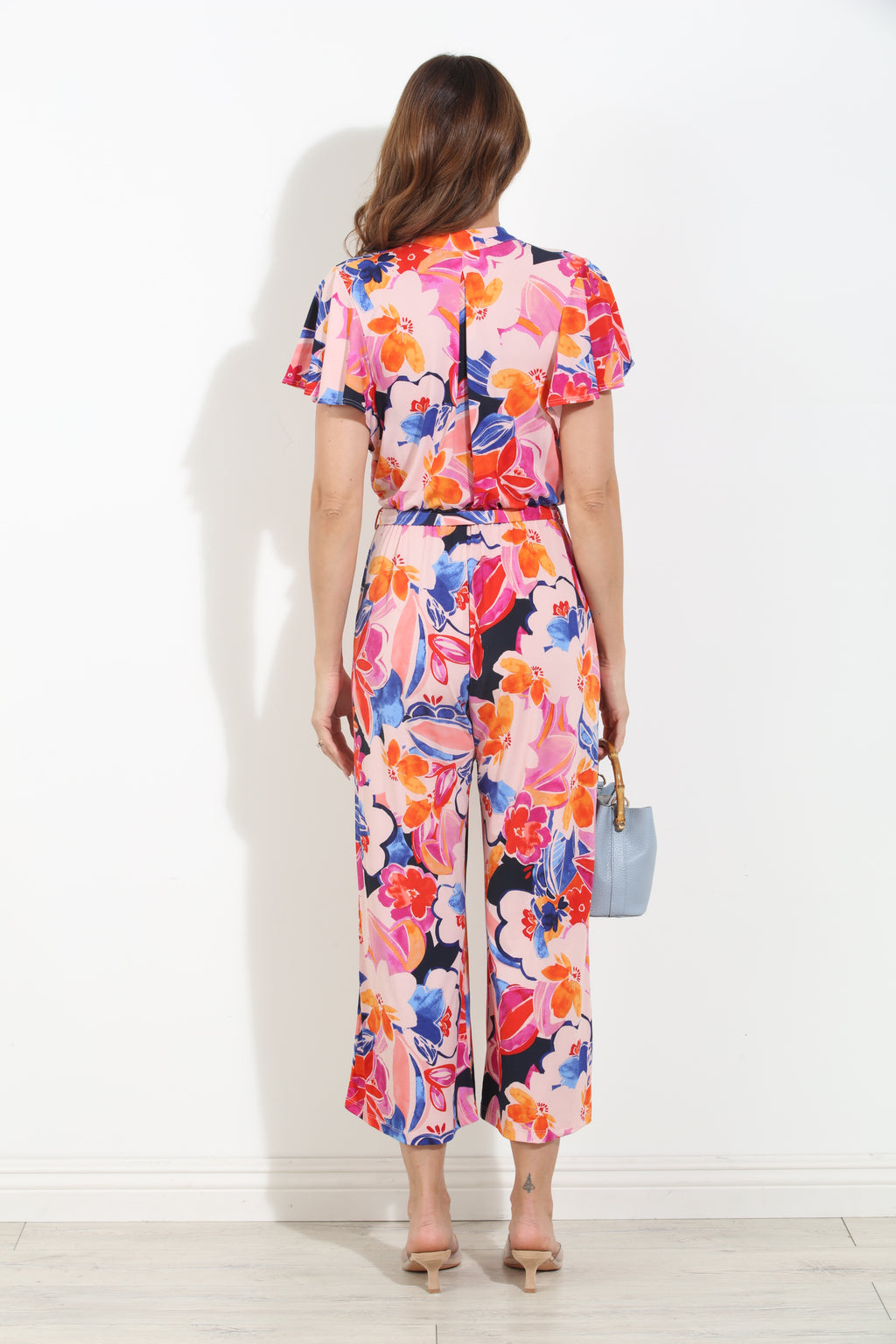 Corie Stretch Culotte Short Sleeve Jumpsuit