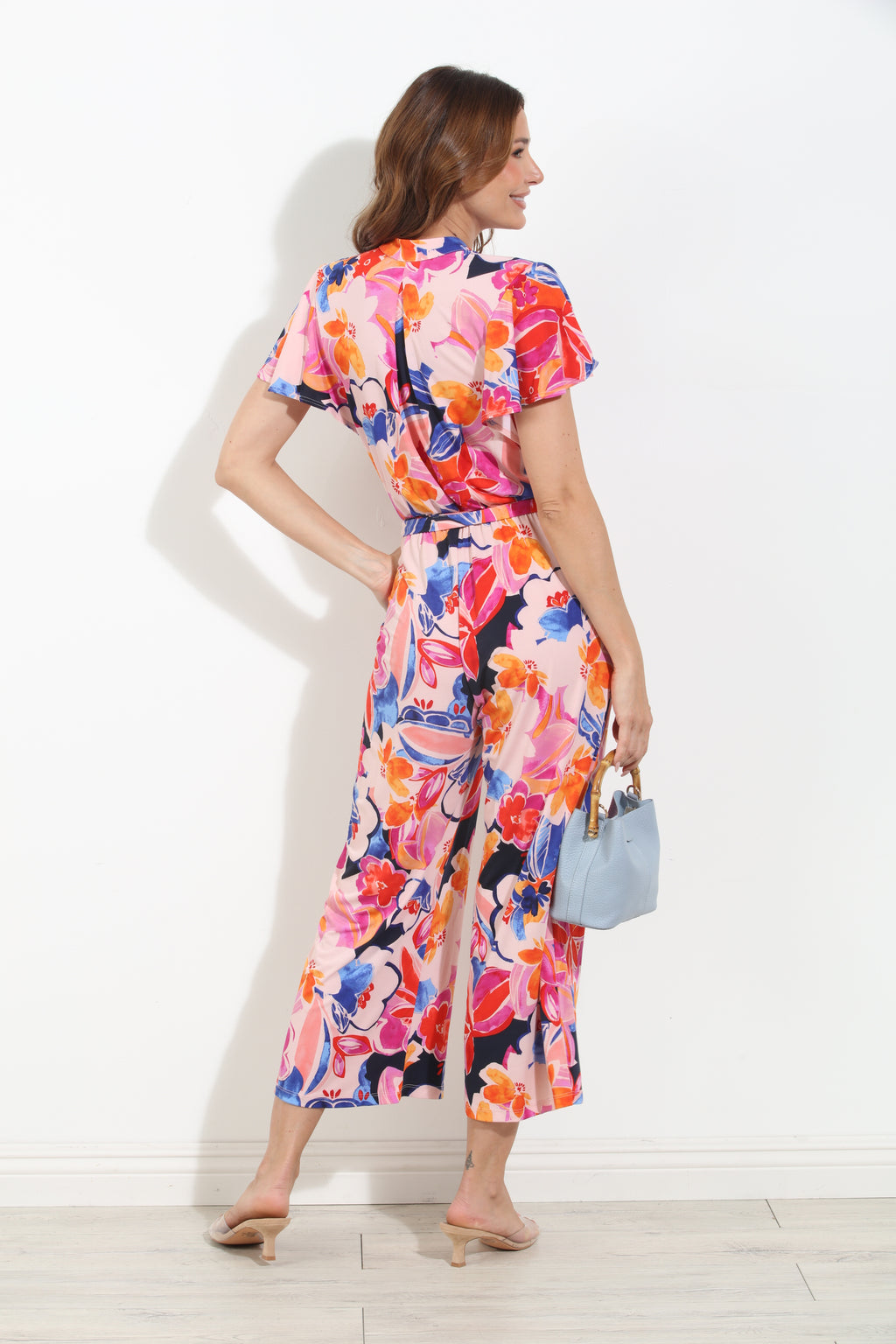 Corie Stretch Culotte Short Sleeve Jumpsuit