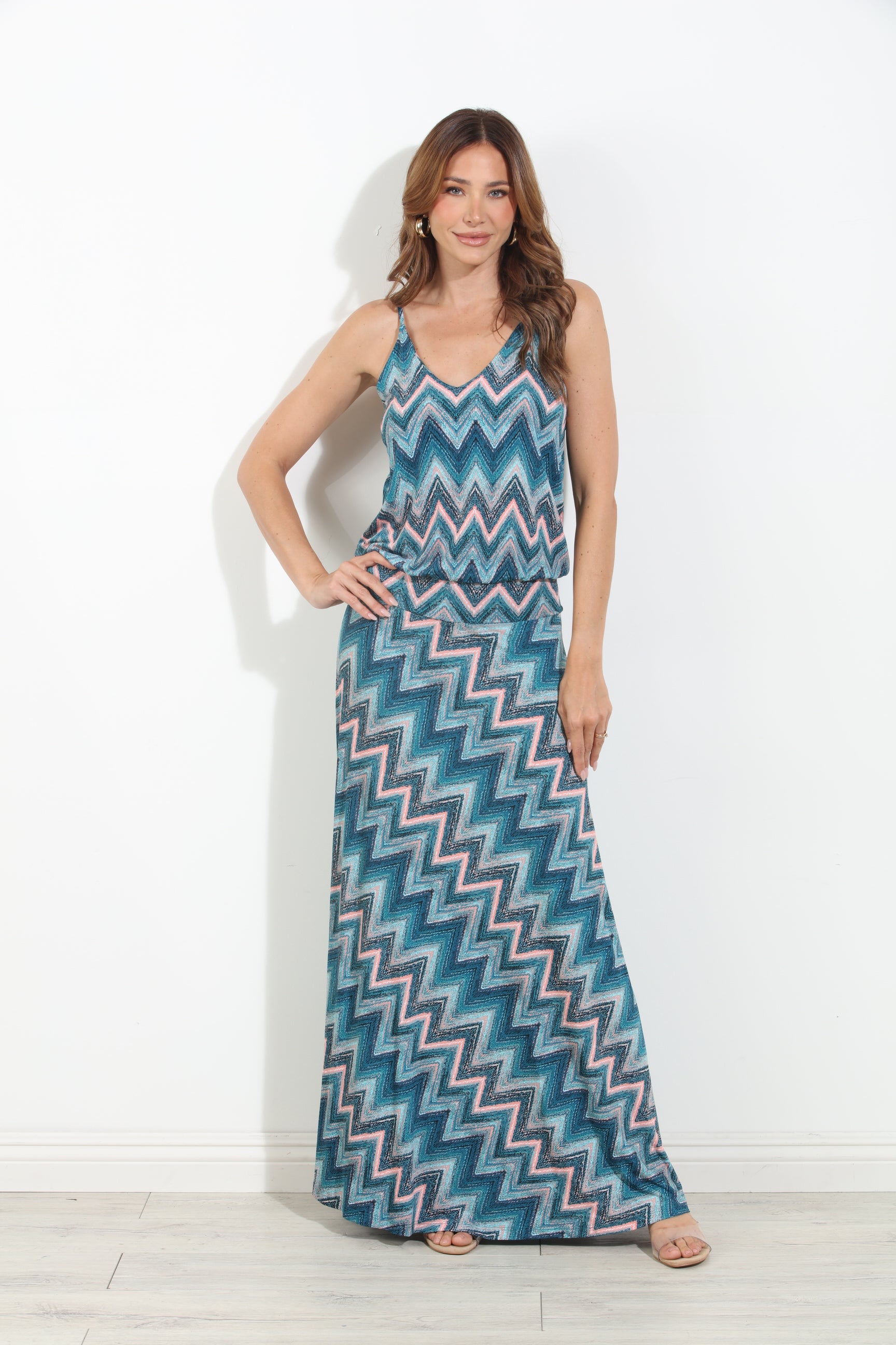 Bowen Stretch Drop Waist Maxi Dress-BEST SELLER