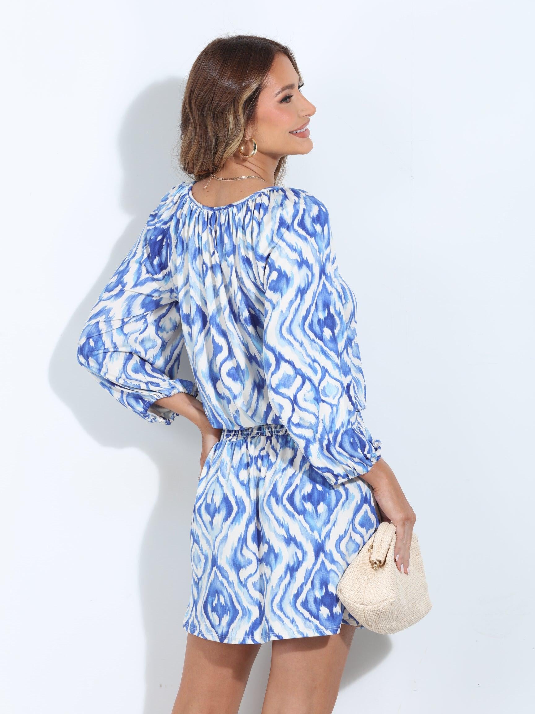 Malibu Stretch Raglan Dropwaist Stretch Dress-BEST SELLER