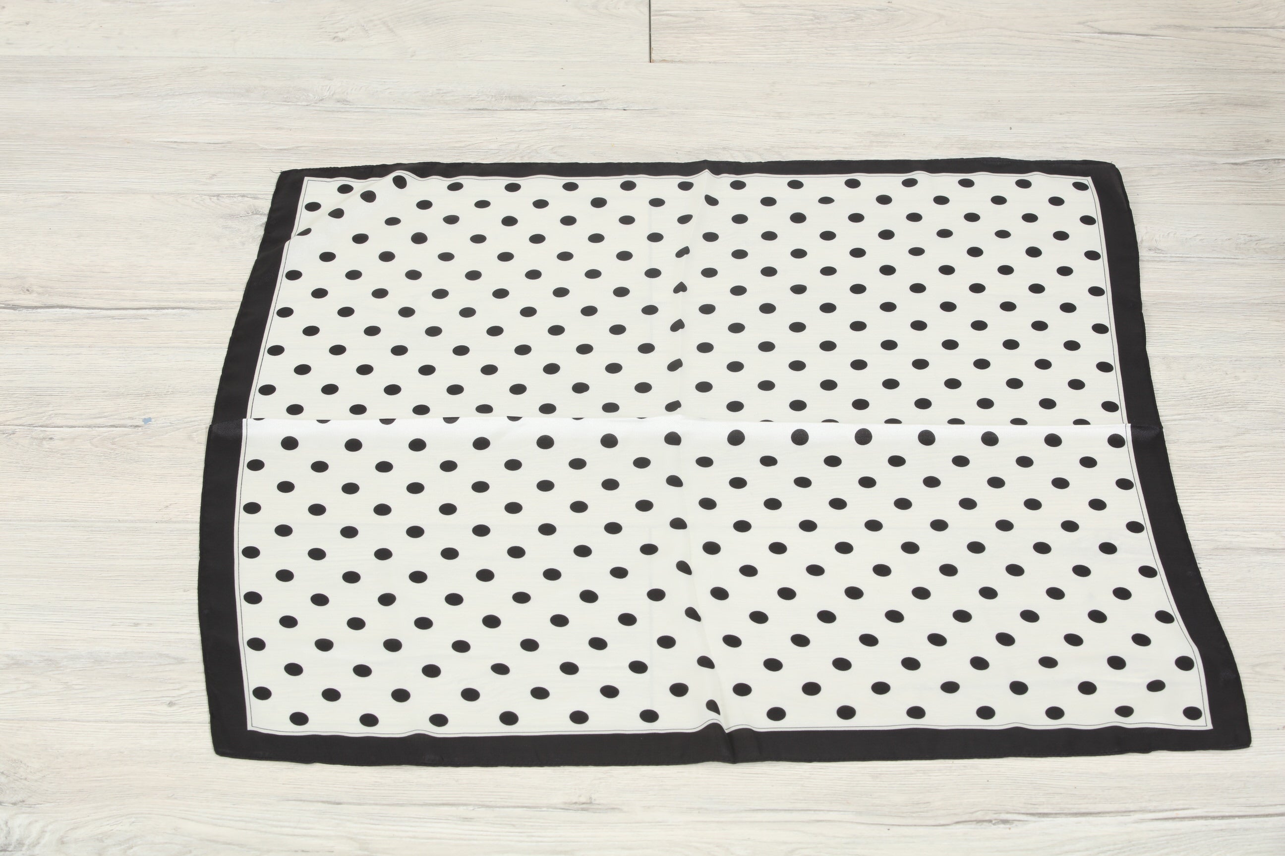 Polka Dot Print Silky Scarf