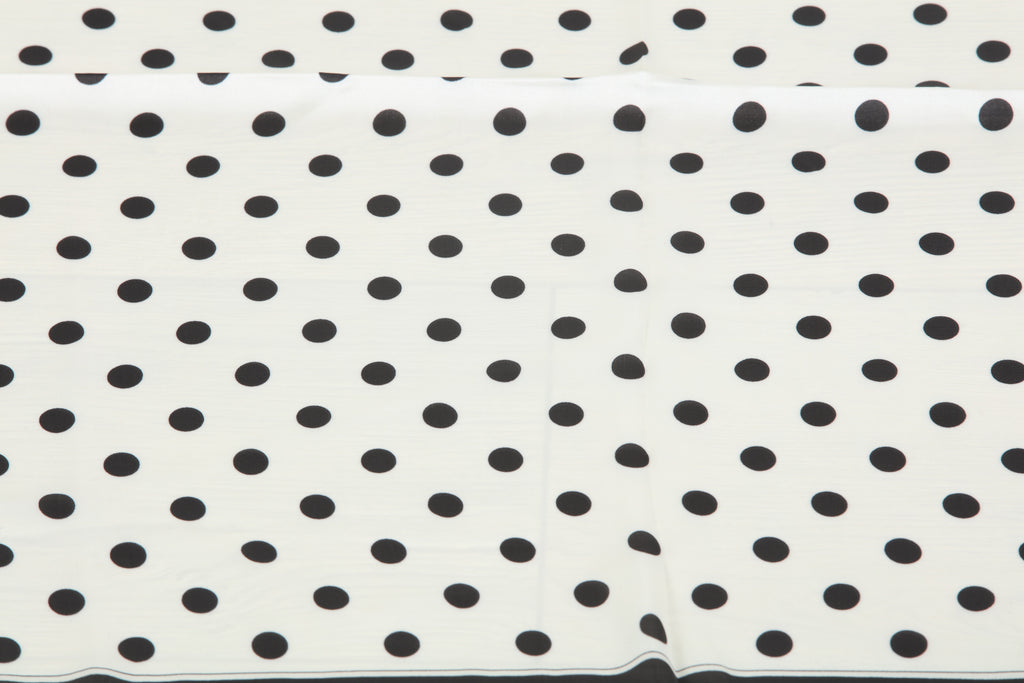 Polka Dot Print Silky Scarf