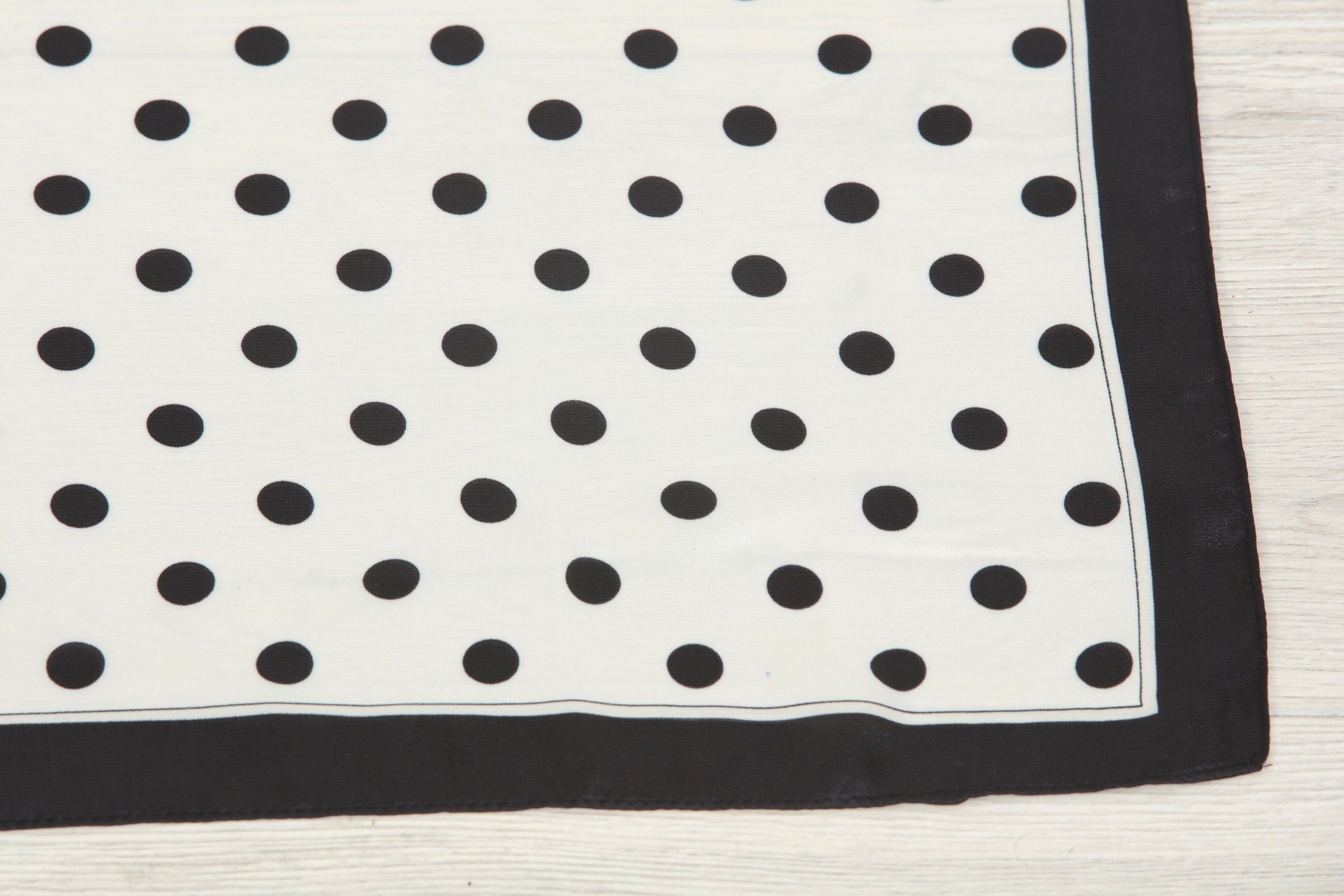 Polka Dot Print Silky Scarf