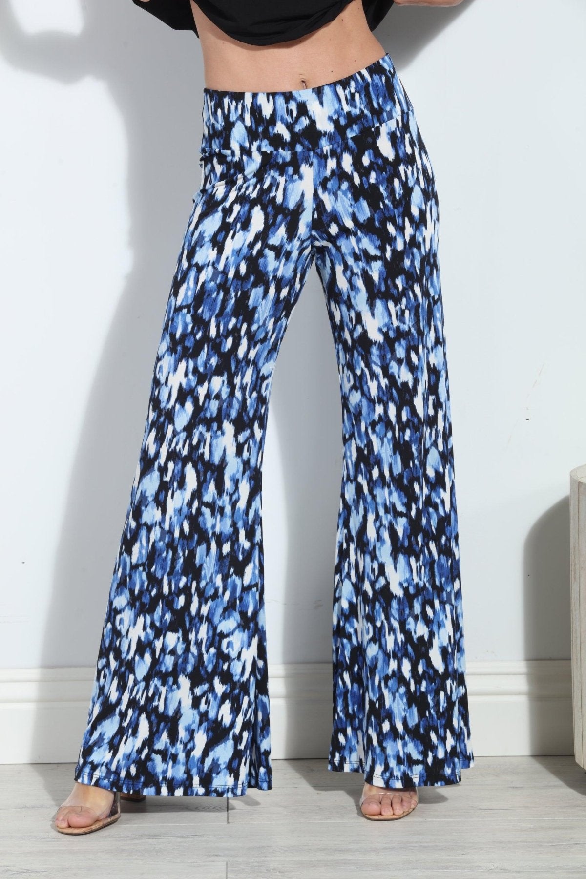 Lizette Stretch Wide Leg Pants-FINAL SALE