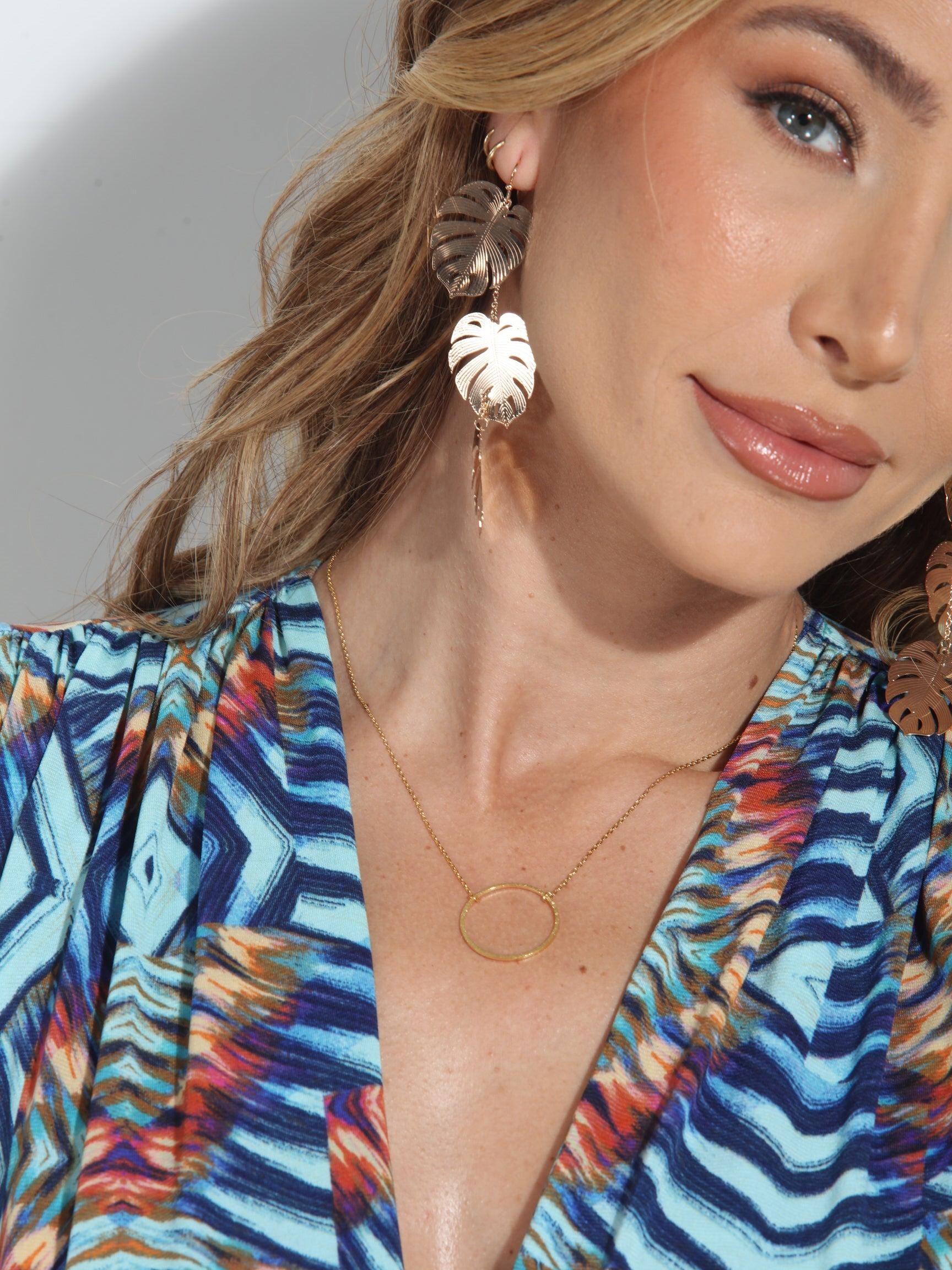 Dainty Circle Gold Plated Necklace-BEST SELLER