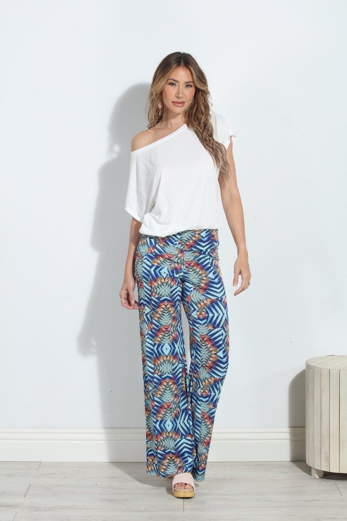 Carlene Stretch Wide Leg Pants-FINAL SALE