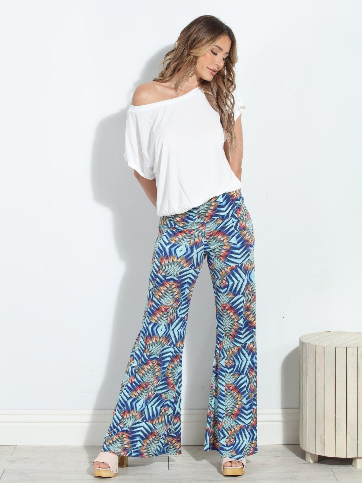 Carlene Stretch Wide Leg Pants-FINAL SALE