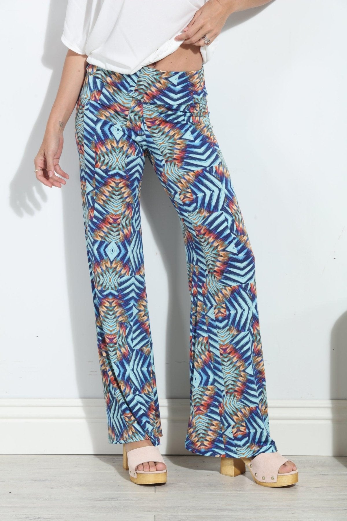 Carlene Stretch Wide Leg Pants-FINAL SALE