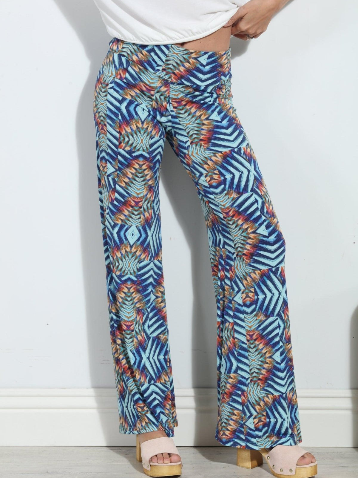 Carlene Stretch Wide Leg Pants-FINAL SALE
