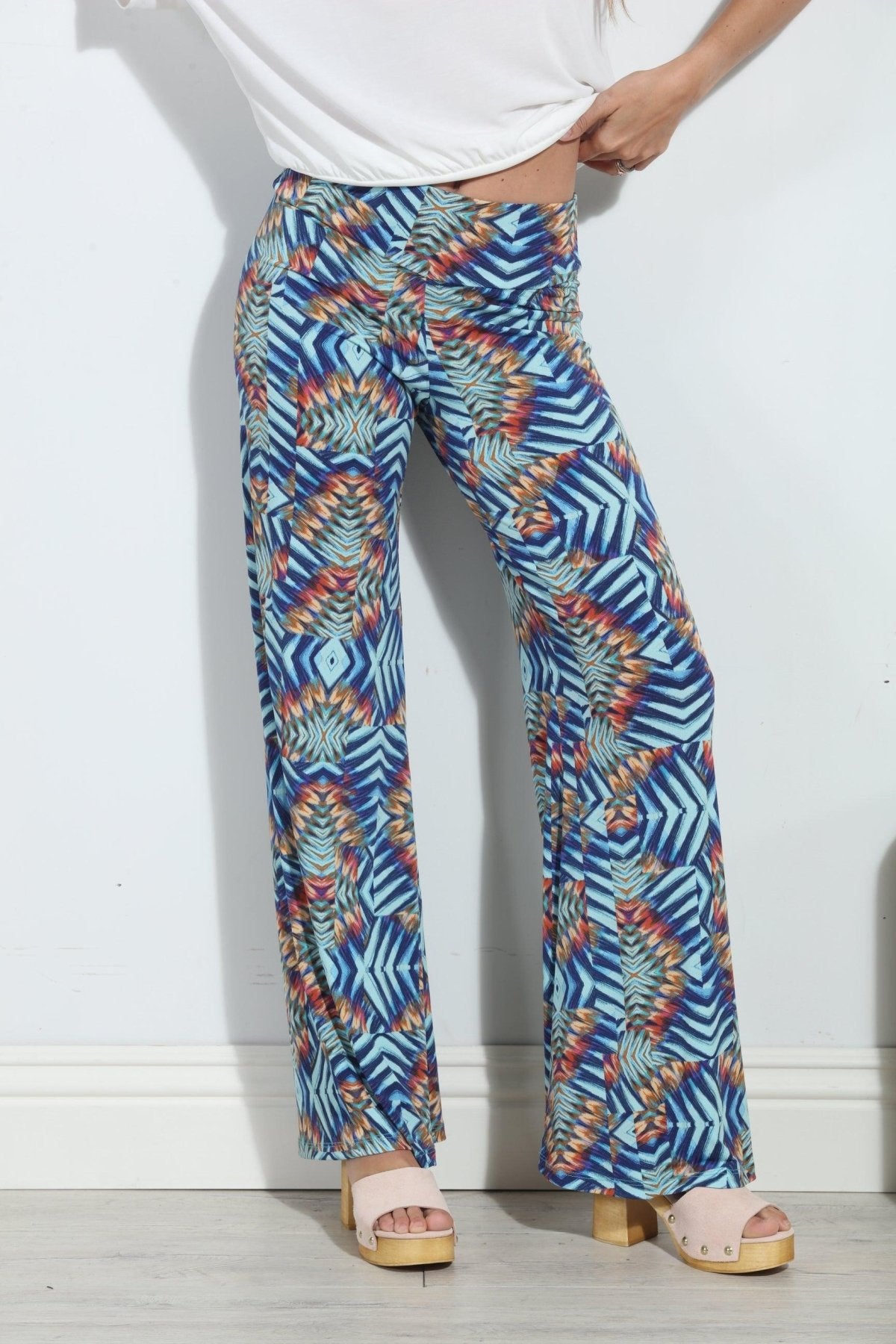 Carlene Stretch Wide Leg Pants-FINAL SALE