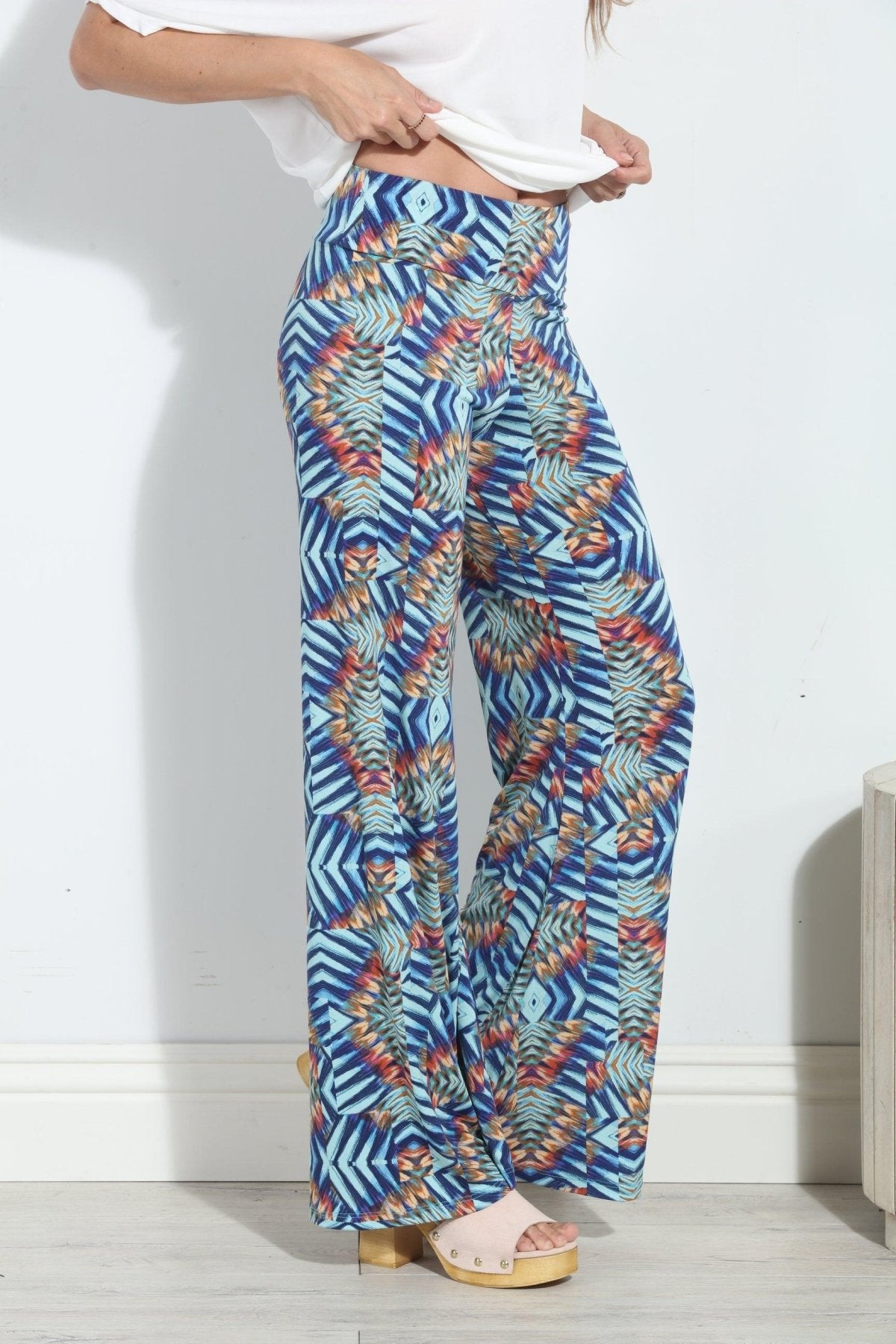 Carlene Stretch Wide Leg Pants-FINAL SALE