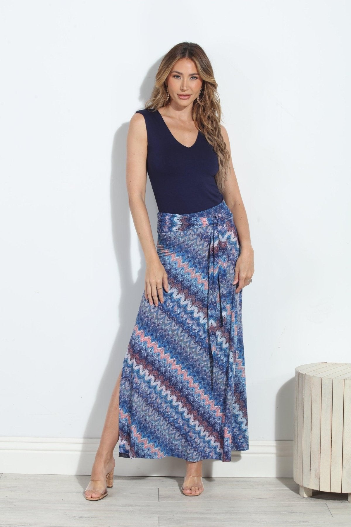 Odyssey Tie Front Maxi Skirt-FINAL SALE