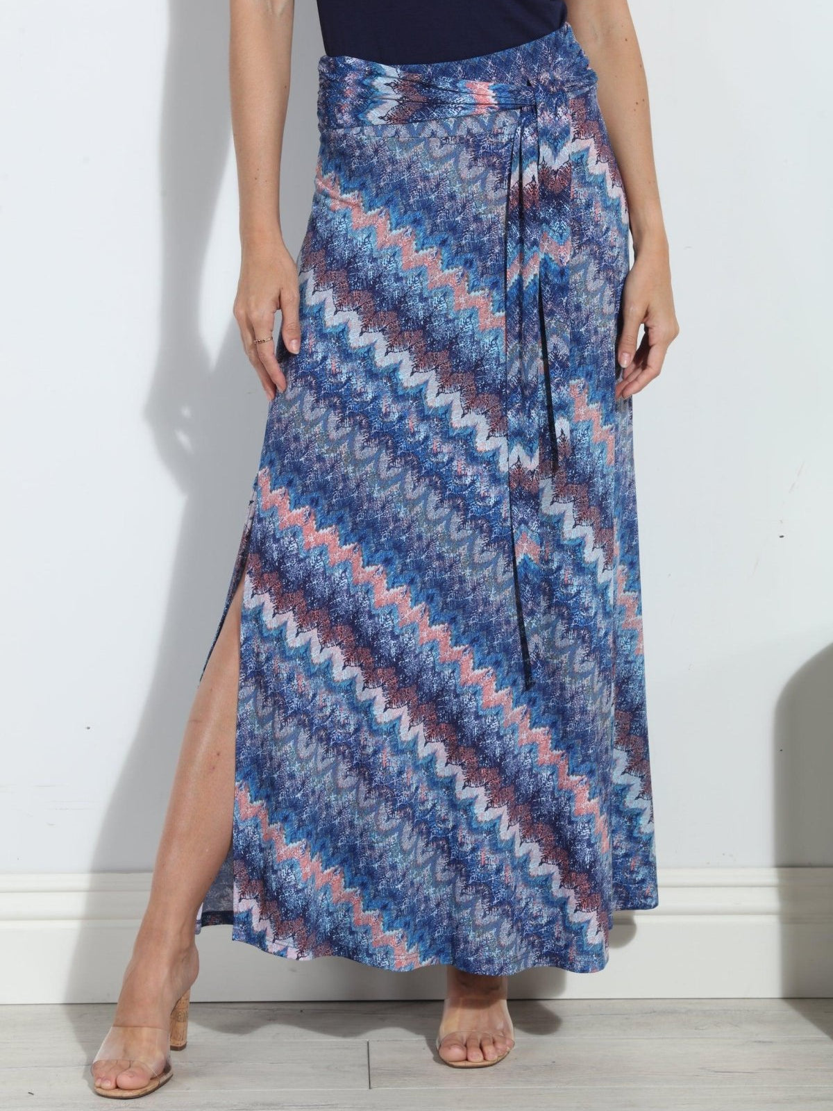 Odyssey Tie Front Maxi Skirt-FINAL SALE