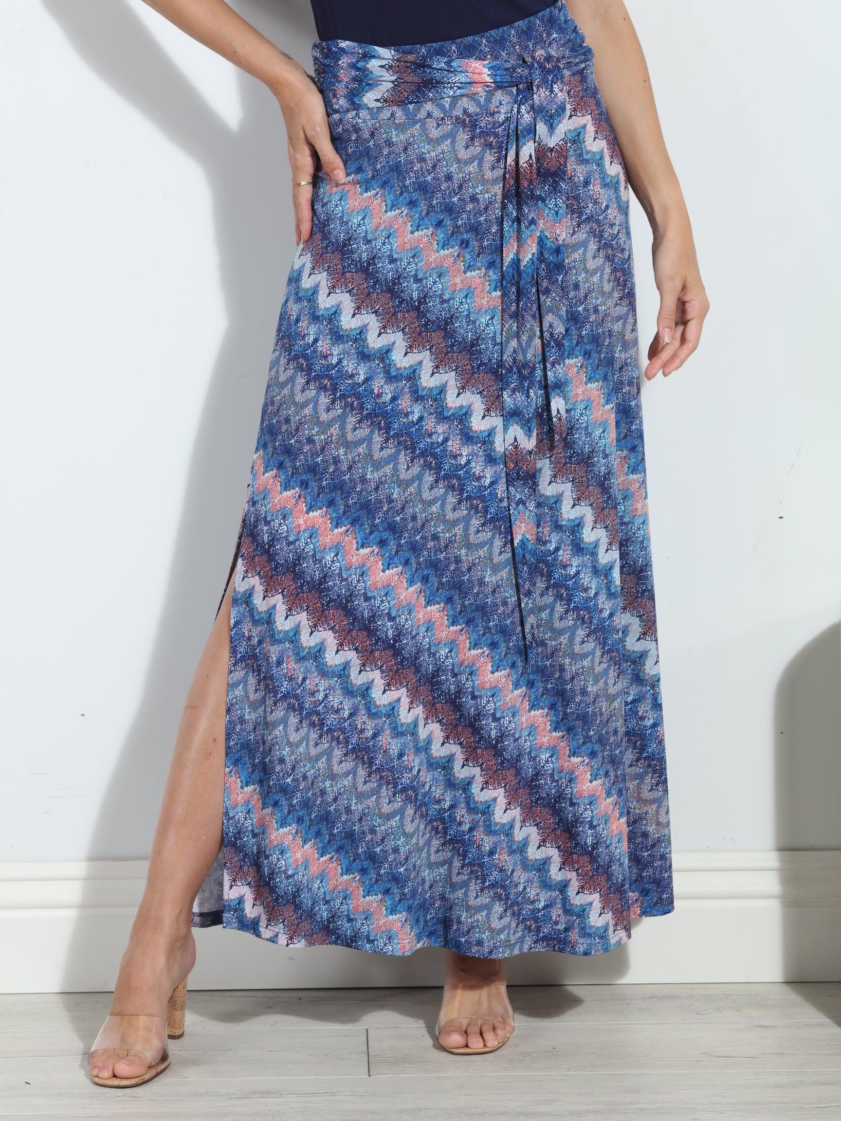 Odyssey Tie Front Maxi Skirt-FINAL SALE