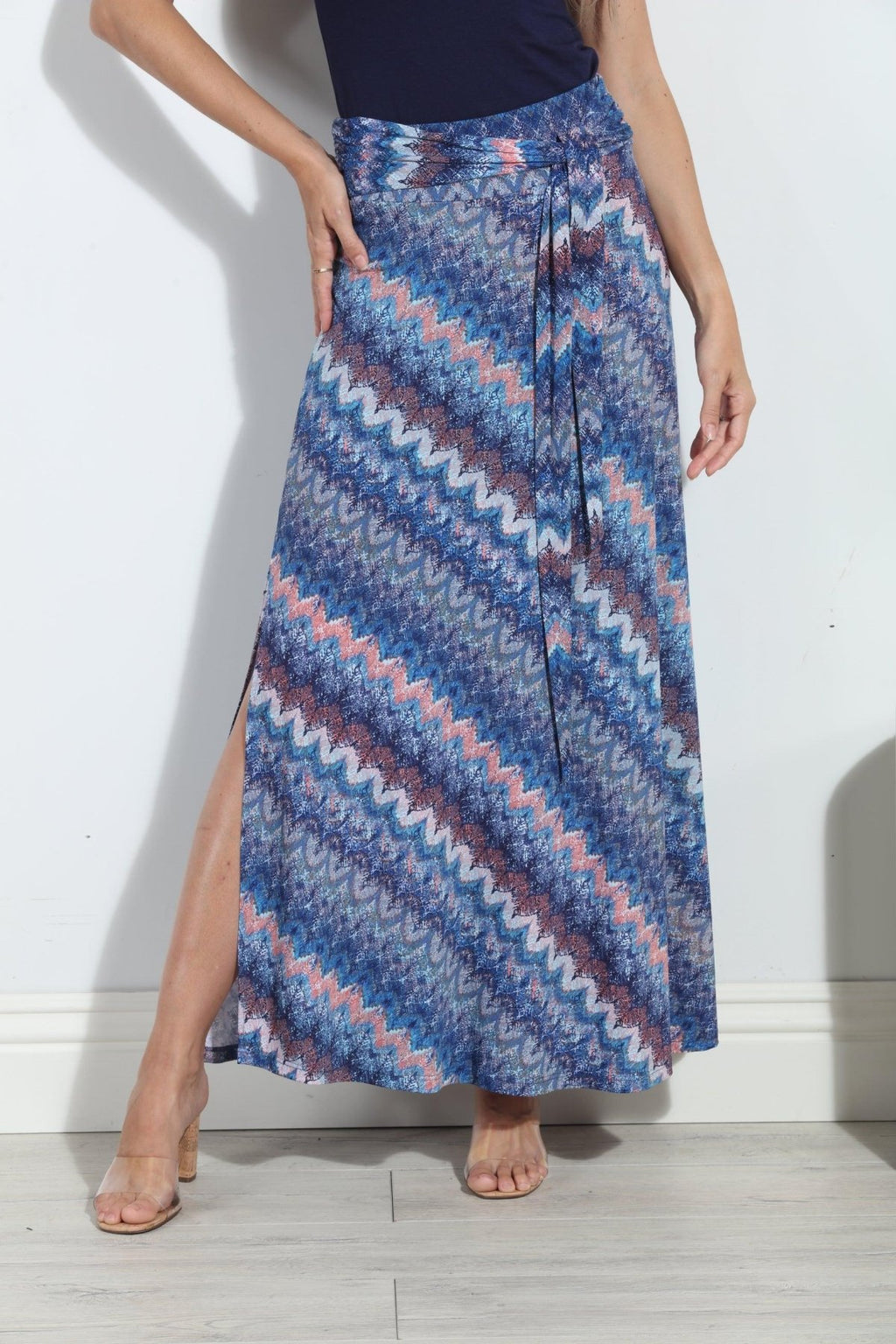 Odyssey Tie Front Maxi Skirt-FINAL SALE