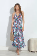 Kamil Stretch Keyhole Maxi Dress-FINAL SALE