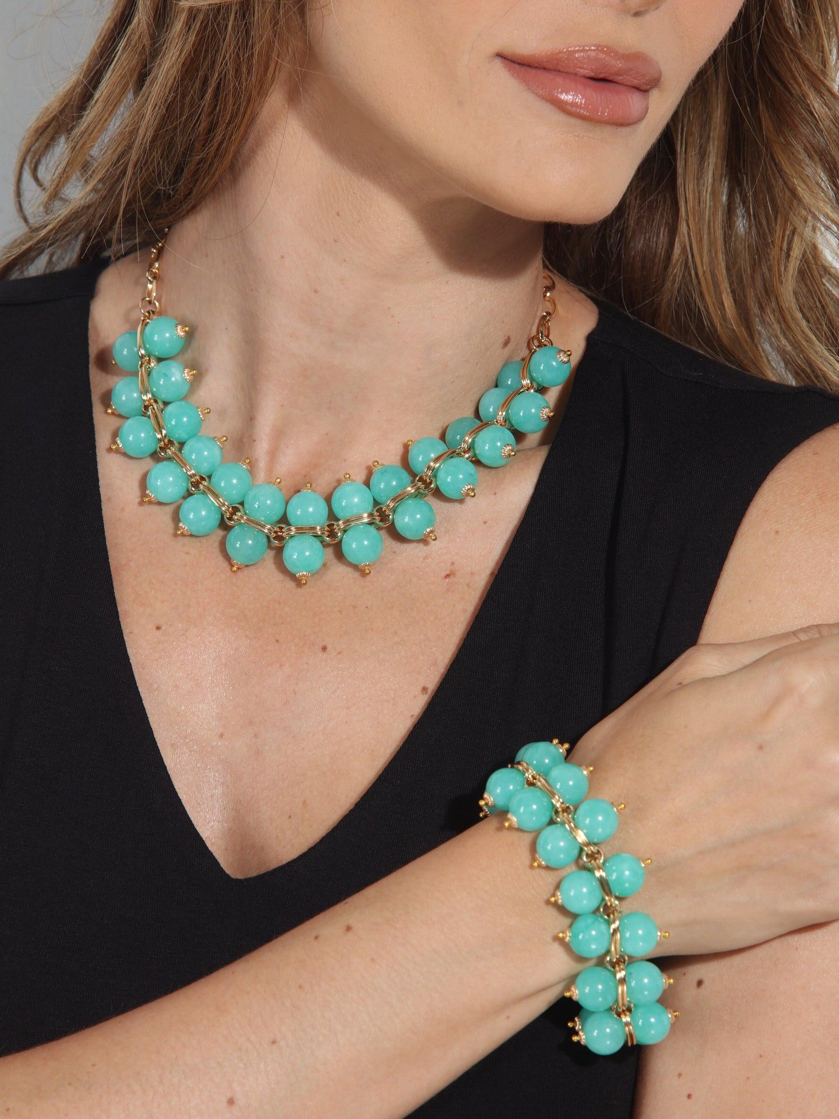 Cristina Sabatini Turquoise Taj Mahal Bracelet-FINAL SALE