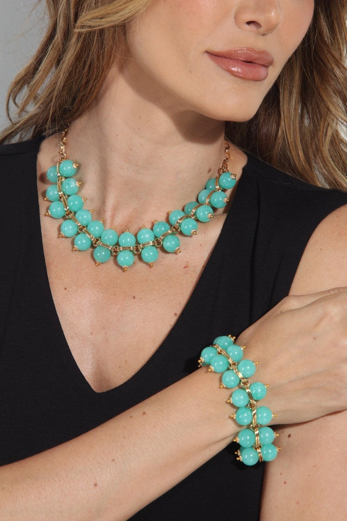 Cristina Sabatini Turquoise Taj Mahal Bracelet-FINAL SALE