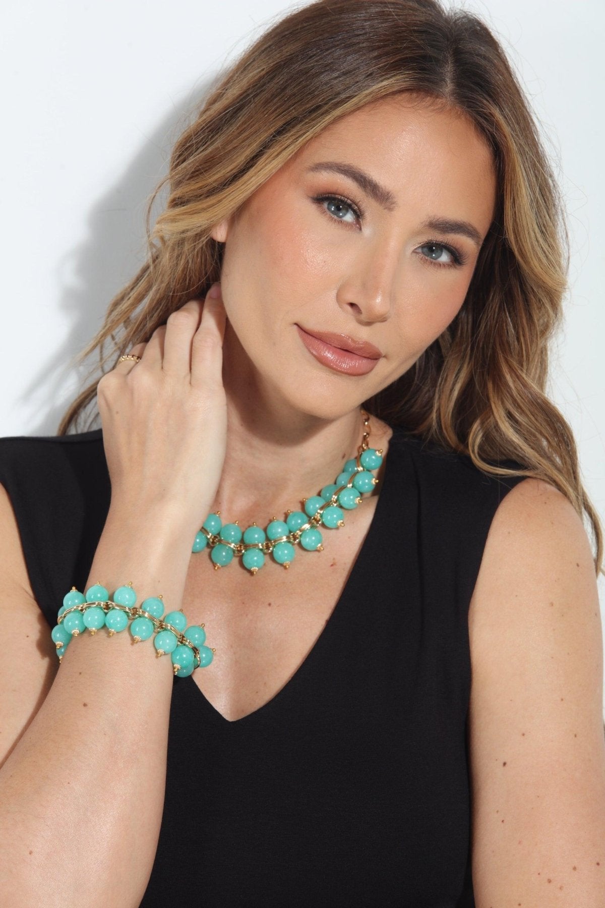 Cristina Sabatini Turquoise Taj Mahal Bracelet-FINAL SALE