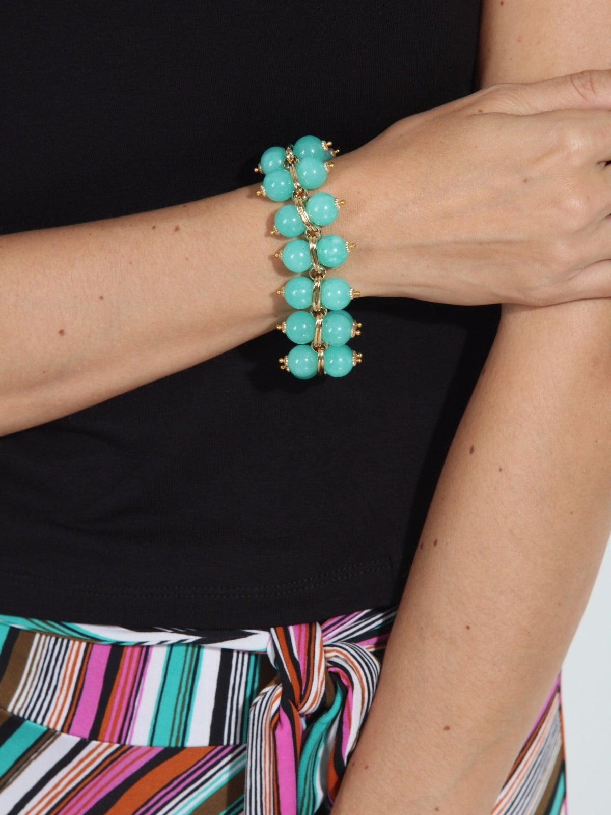 Cristina Sabatini Turquoise Taj Mahal Bracelet-FINAL SALE