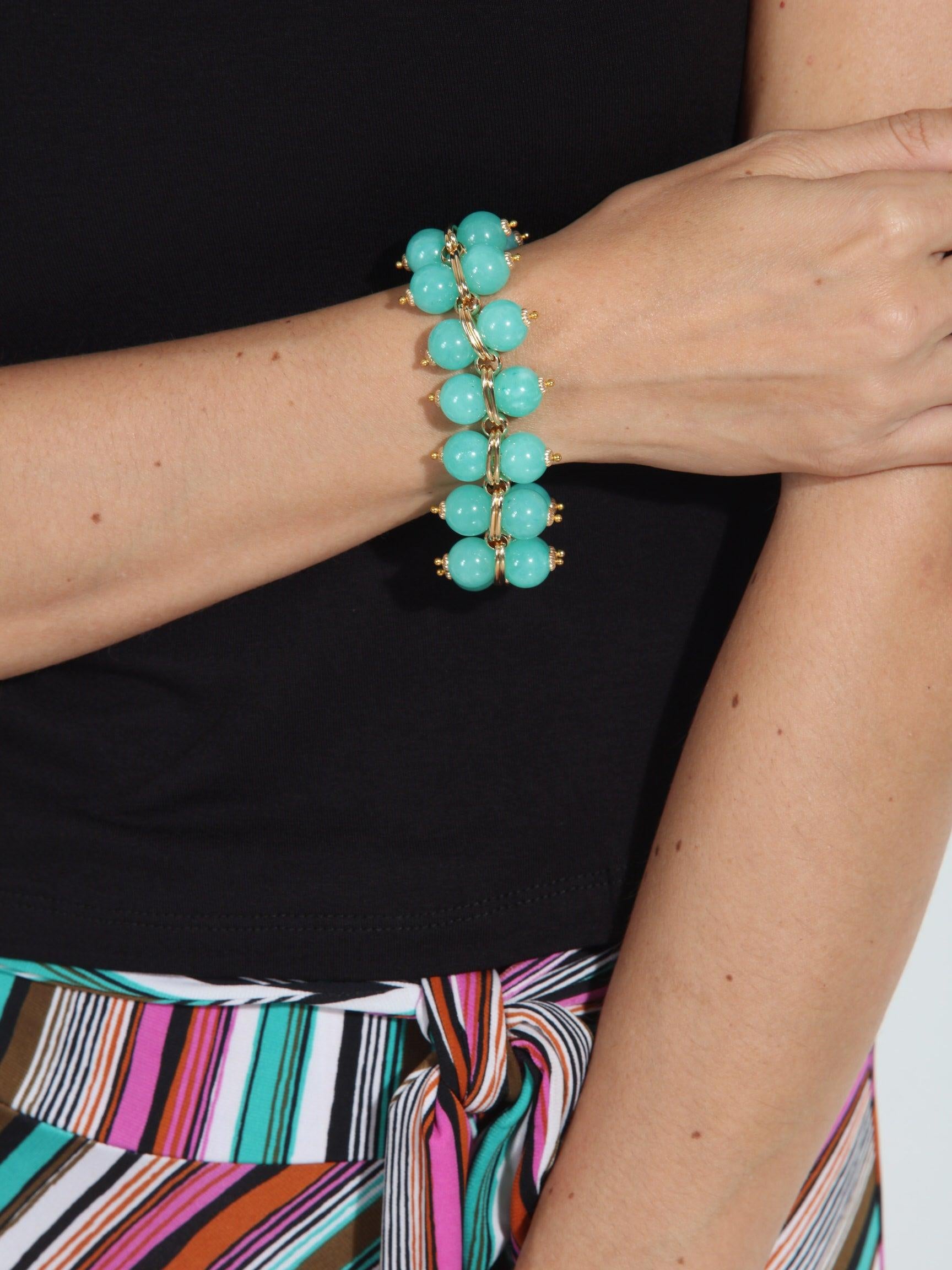 Cristina Sabatini Turquoise Taj Mahal Bracelet-FINAL SALE