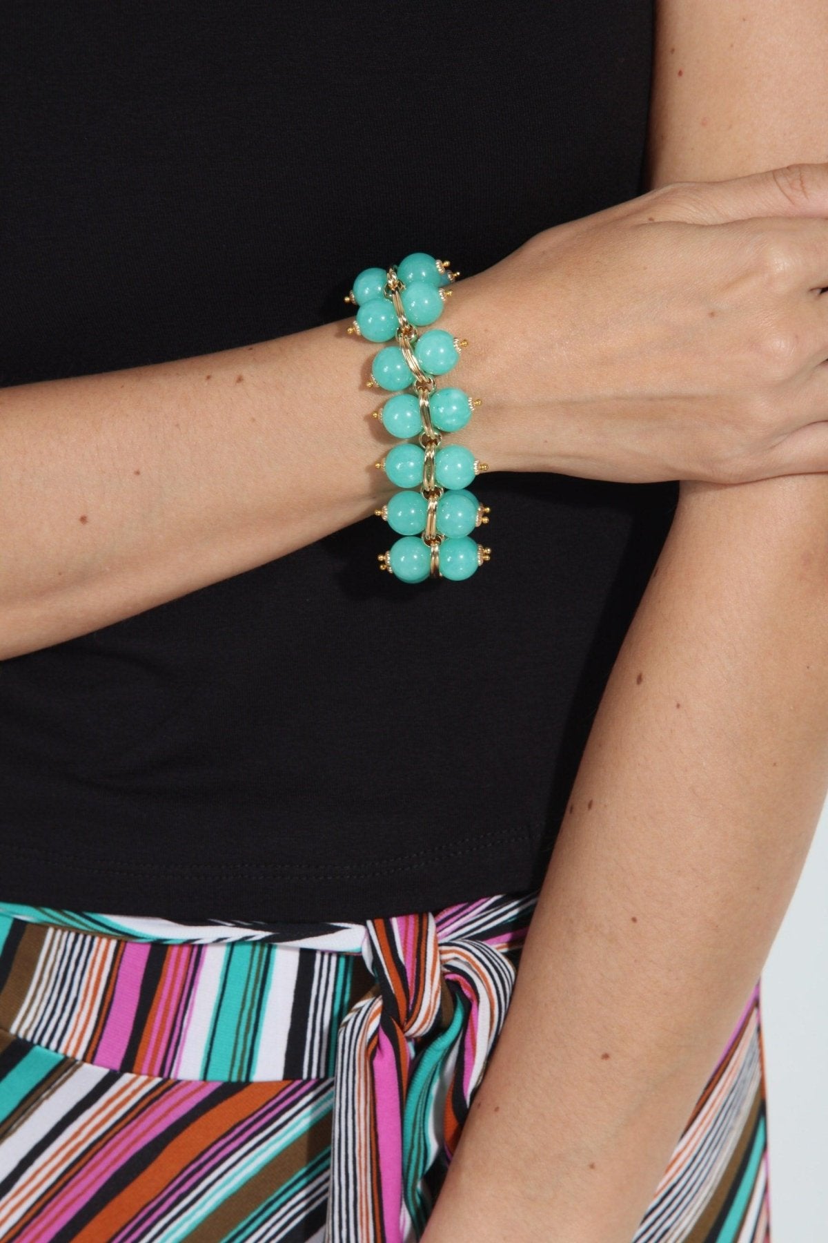 Cristina Sabatini Turquoise Taj Mahal Bracelet-FINAL SALE