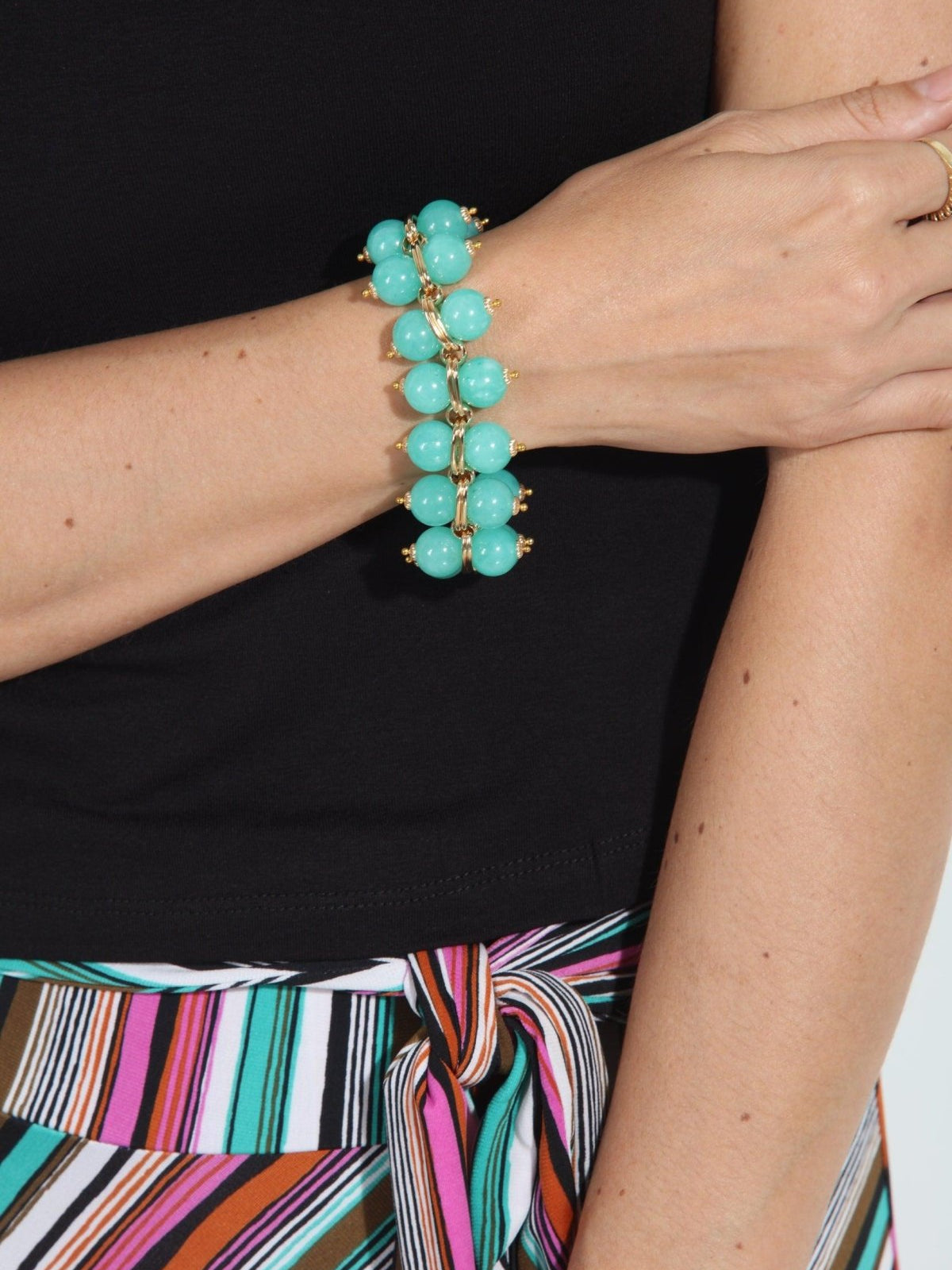 Cristina Sabatini Turquoise Taj Mahal Bracelet-FINAL SALE