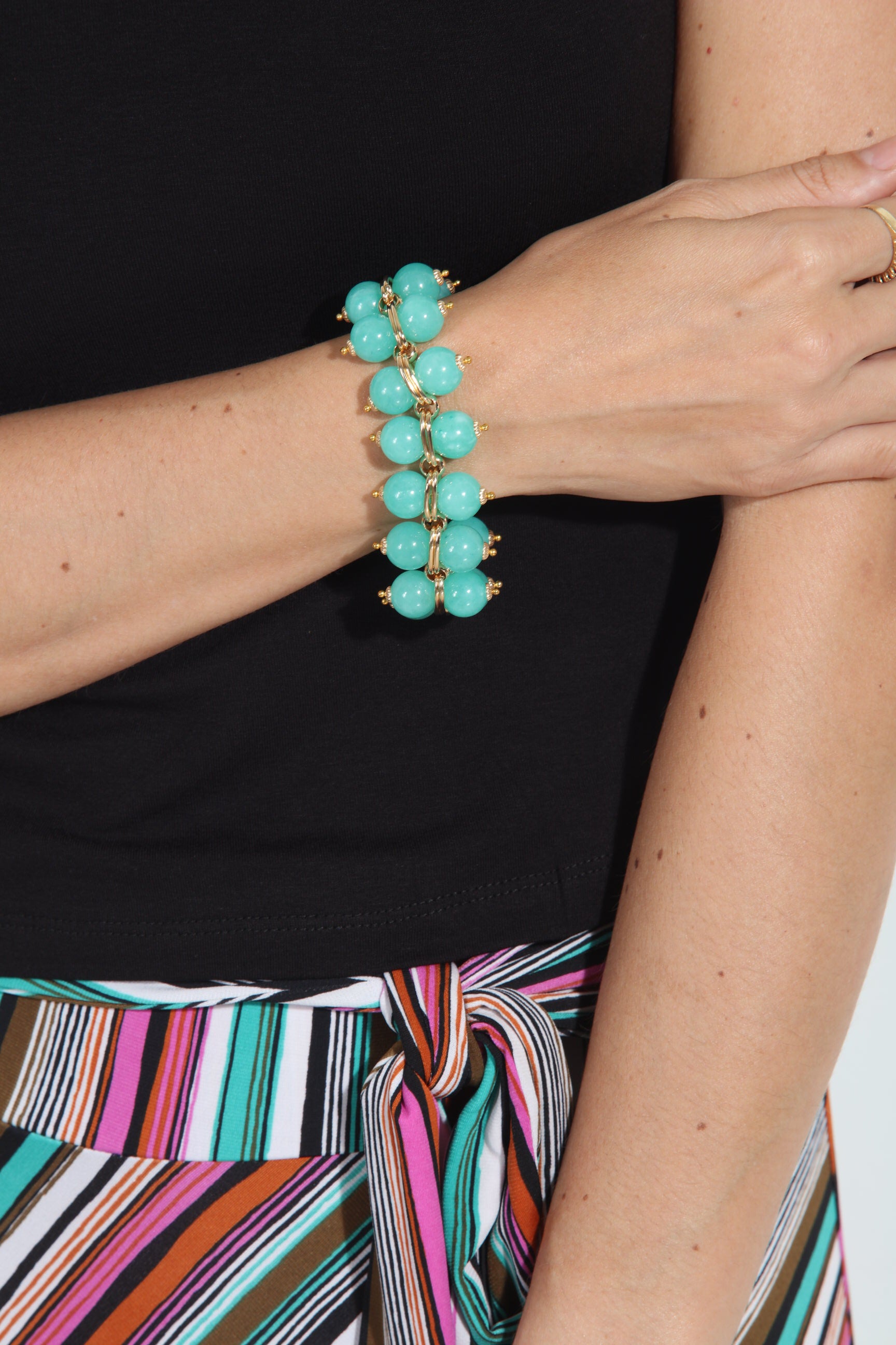 Cristina Sabatini Turquoise Taj Mahal Bracelet