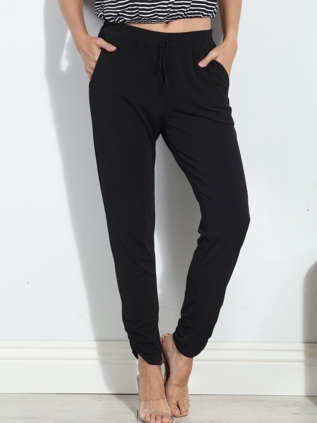 Black Stretch Joggers-BEST SELLER