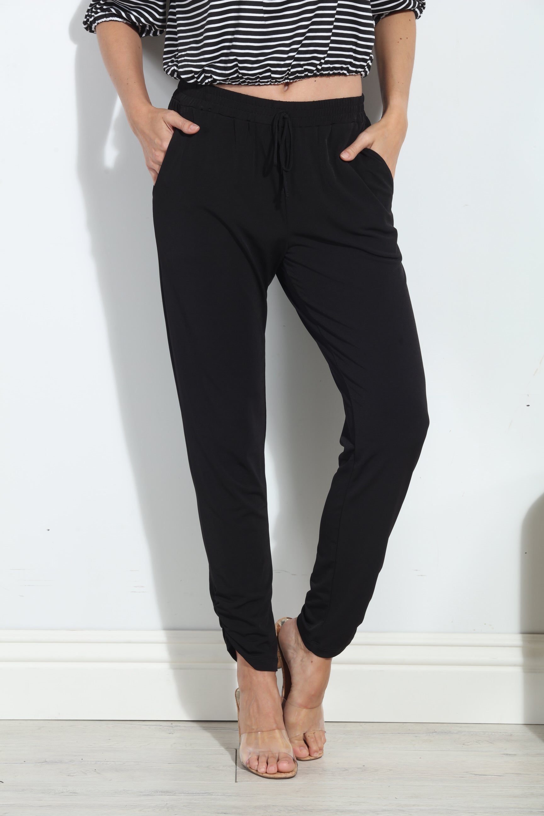 Black Stretch Joggers-BEST SELLER