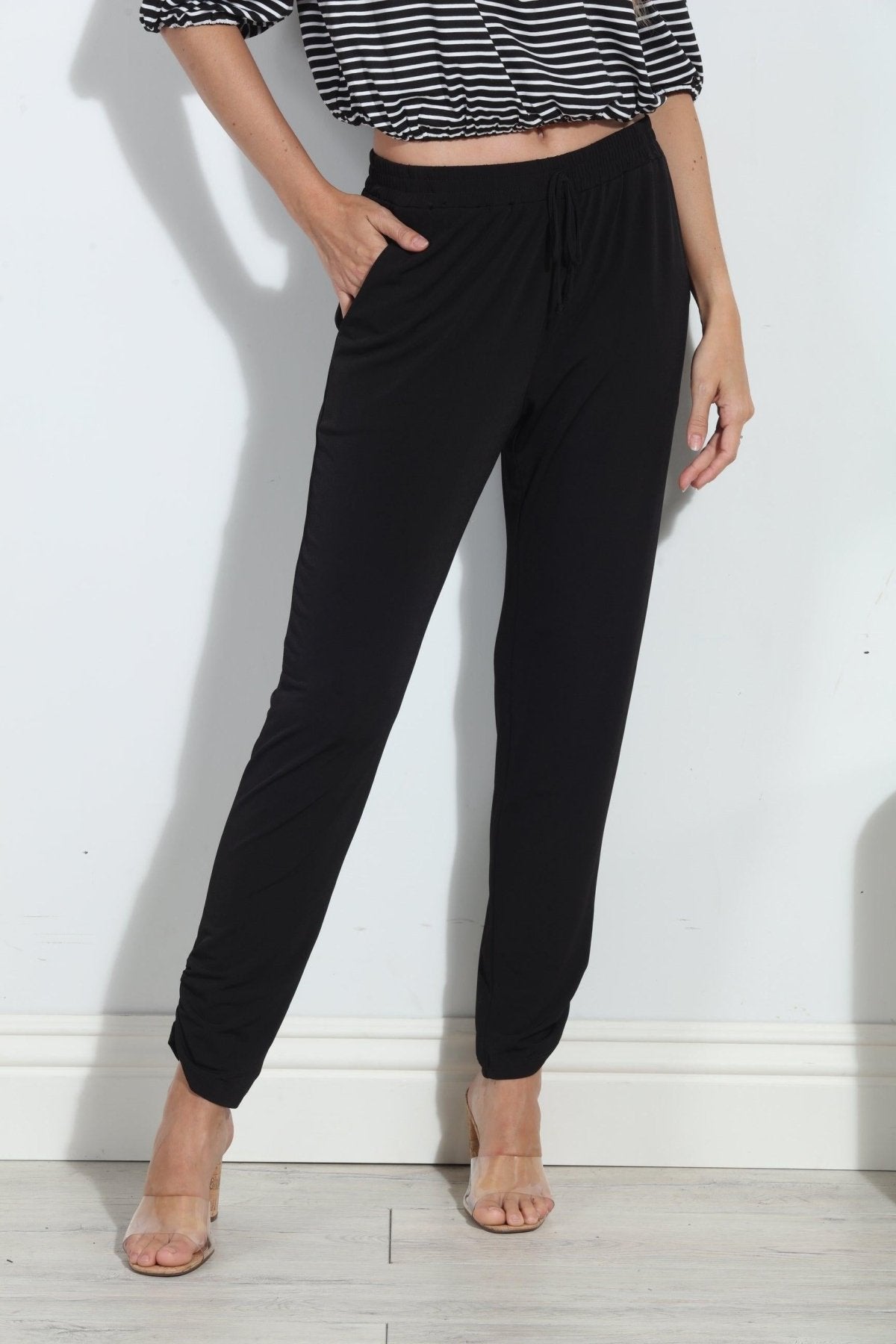 Black Stretch Joggers-BEST SELLER