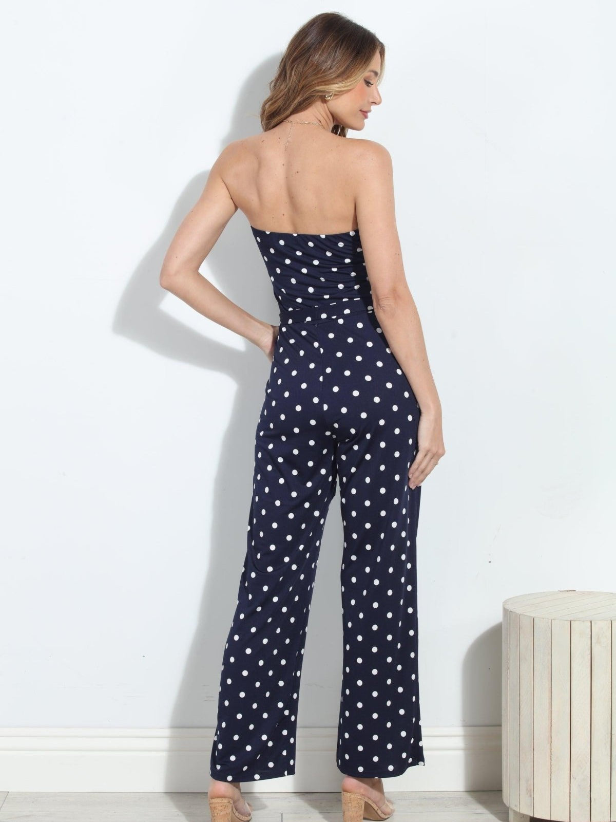 Eleanor Stretch Shirred Tube Jumpsuit-BEST SELLER