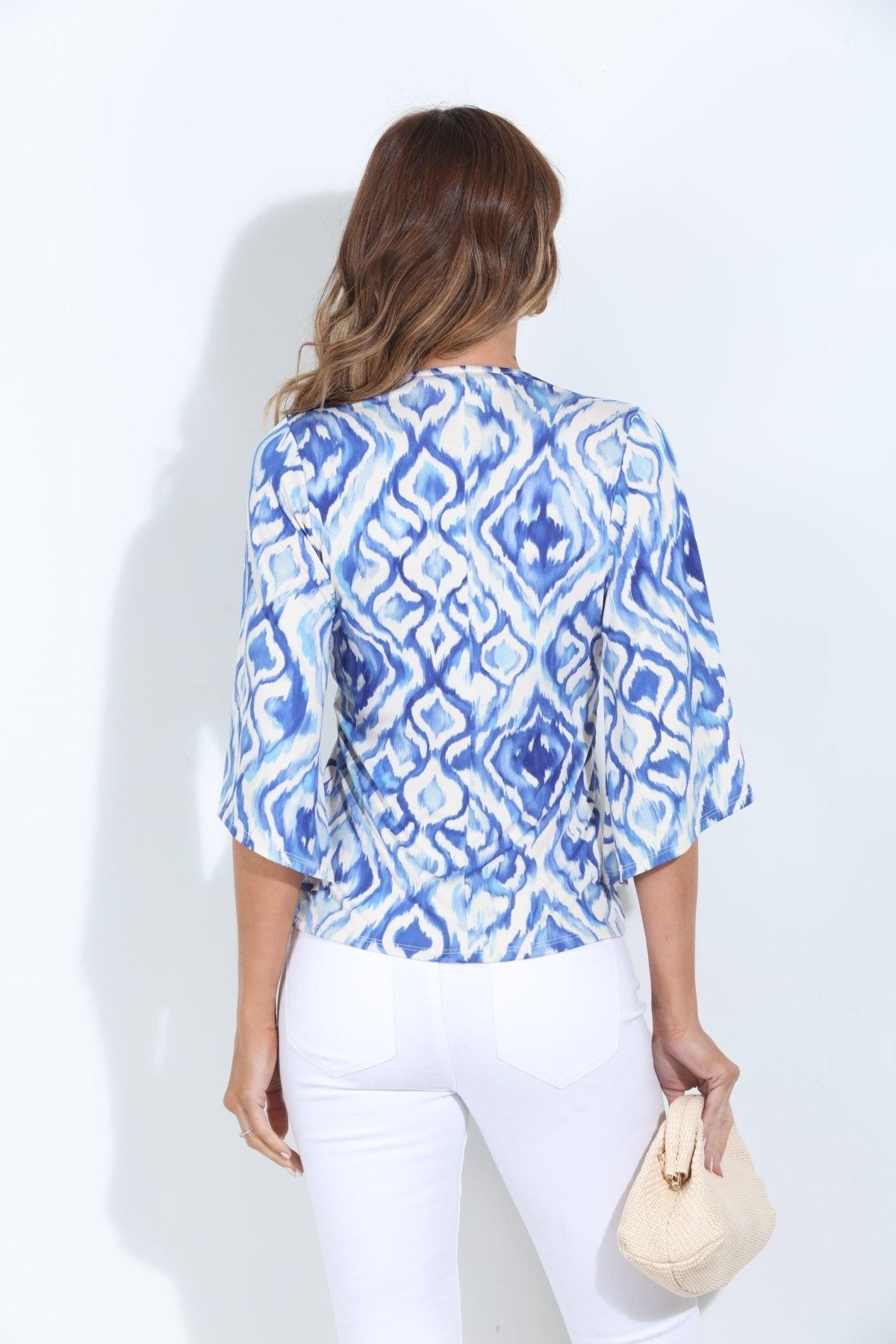 Malibu Stretch Kimono Sleeve Top-FINAL SALE