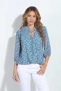 Kat 3/4 Sleeve Surplice Blouse-BEST SELLER
