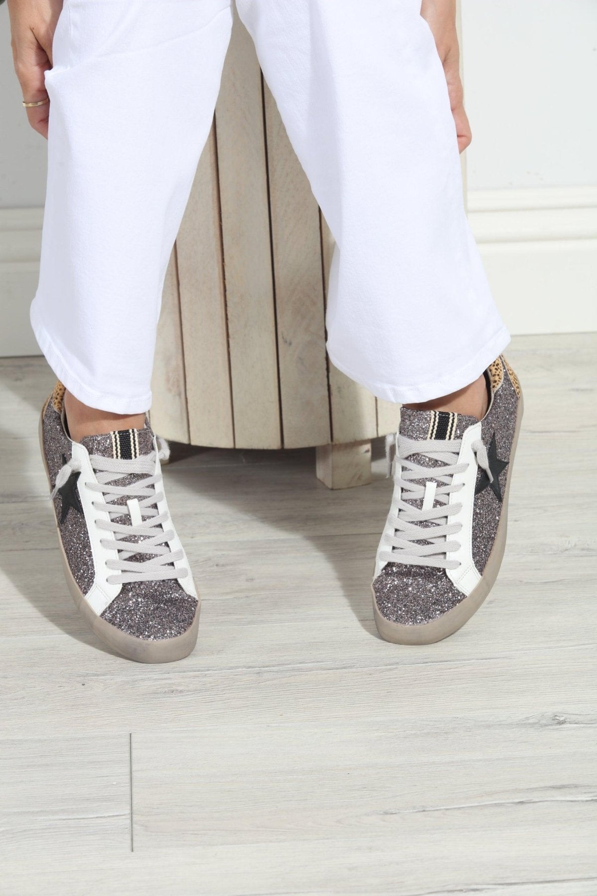 Paula Pewter/Cheetah  Sneakers