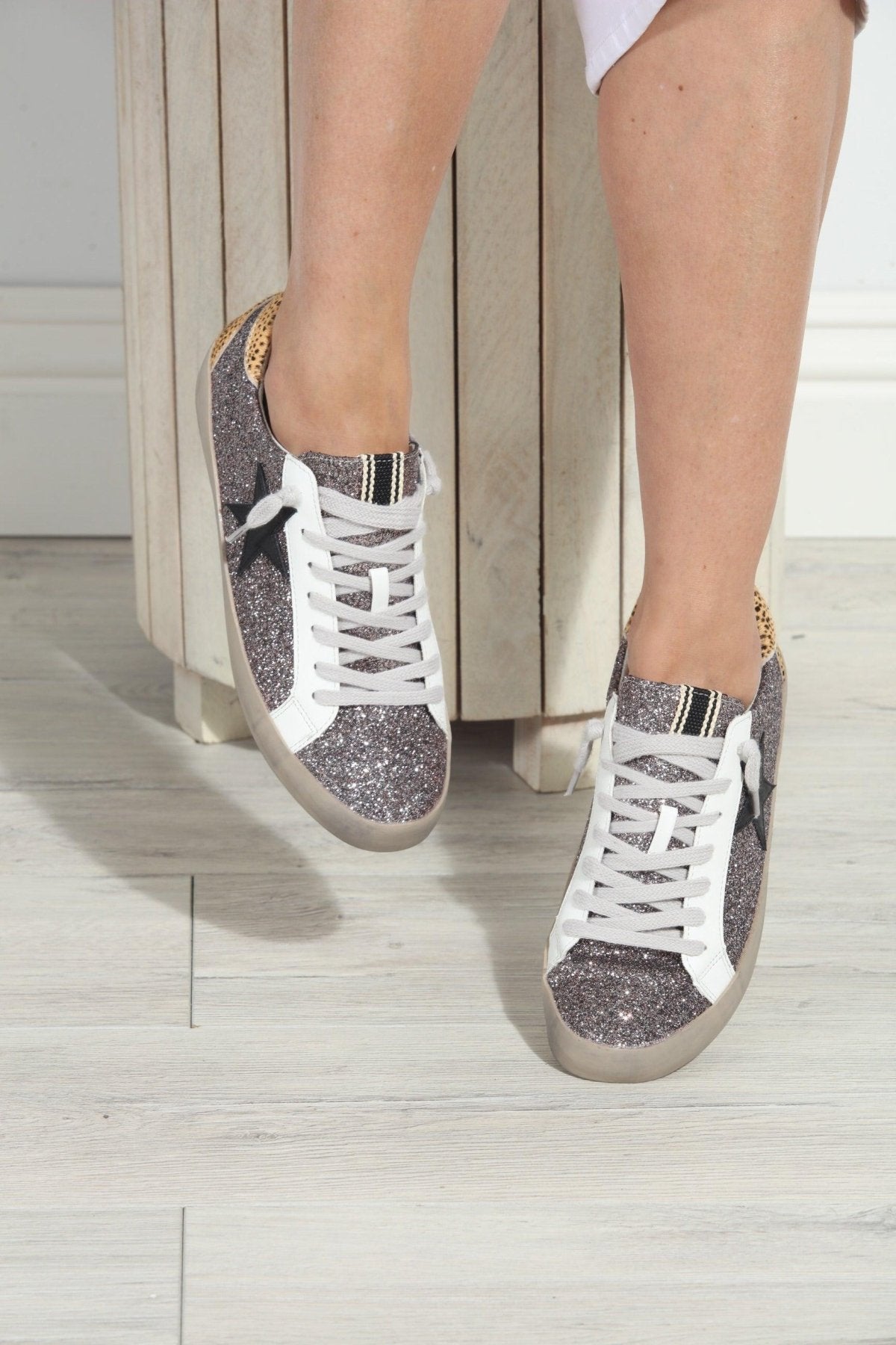 Paula Pewter/Cheetah  Sneakers
