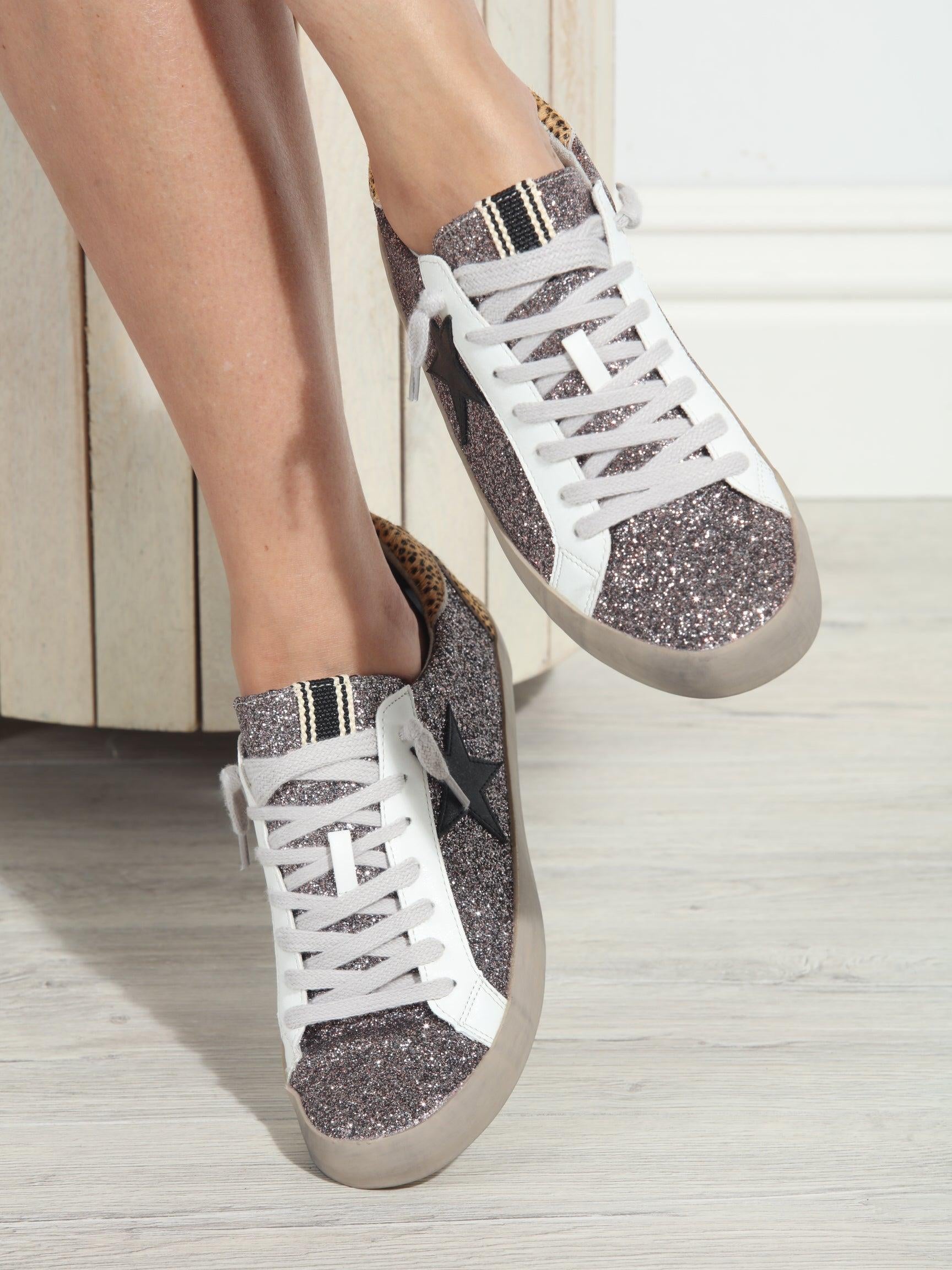 Paula Pewter/Cheetah  Sneakers