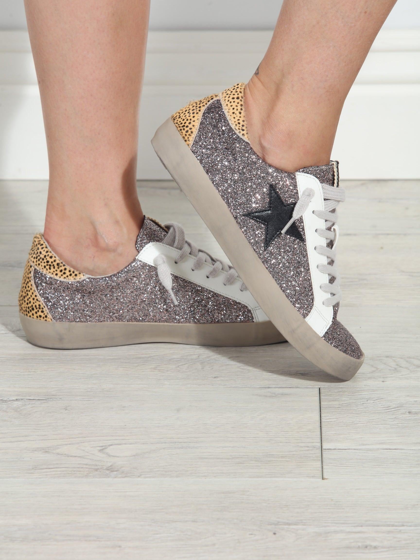 Paula Pewter/Cheetah  Sneakers