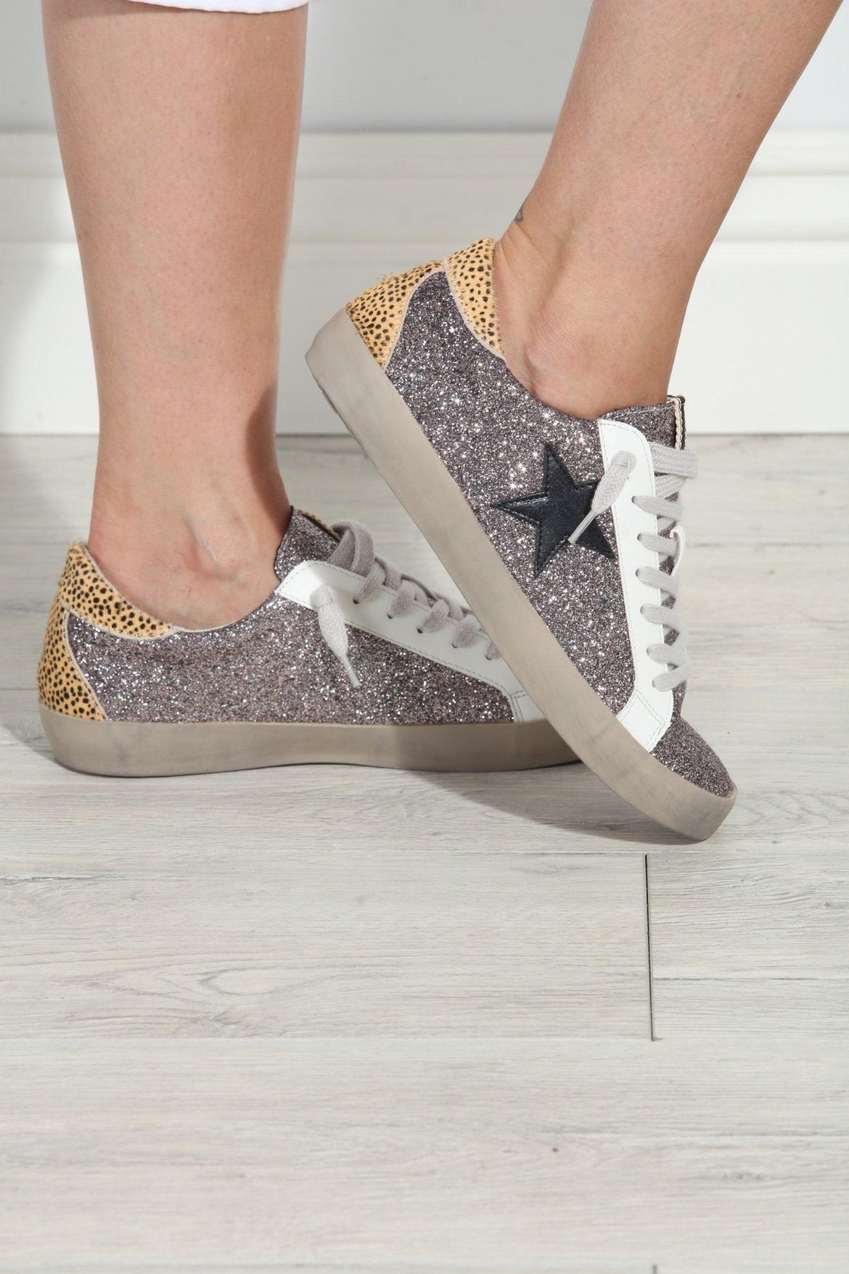 Paula Pewter/Cheetah  Sneakers