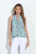 Della Surplice Top with Tie-FINAL SALE