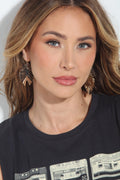 Palma Gold Statement Earrings