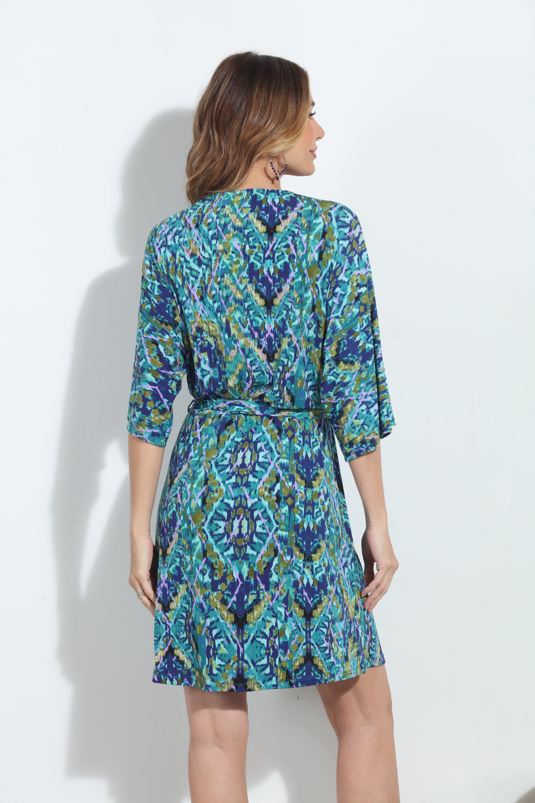 Duffy Stretch Kimono Sleeve Dress-FINAL SALE