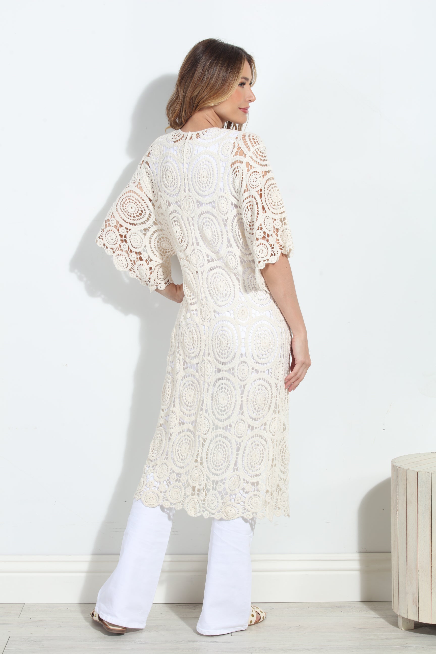 Ivory Crochet Cover Up- FINAL SALE