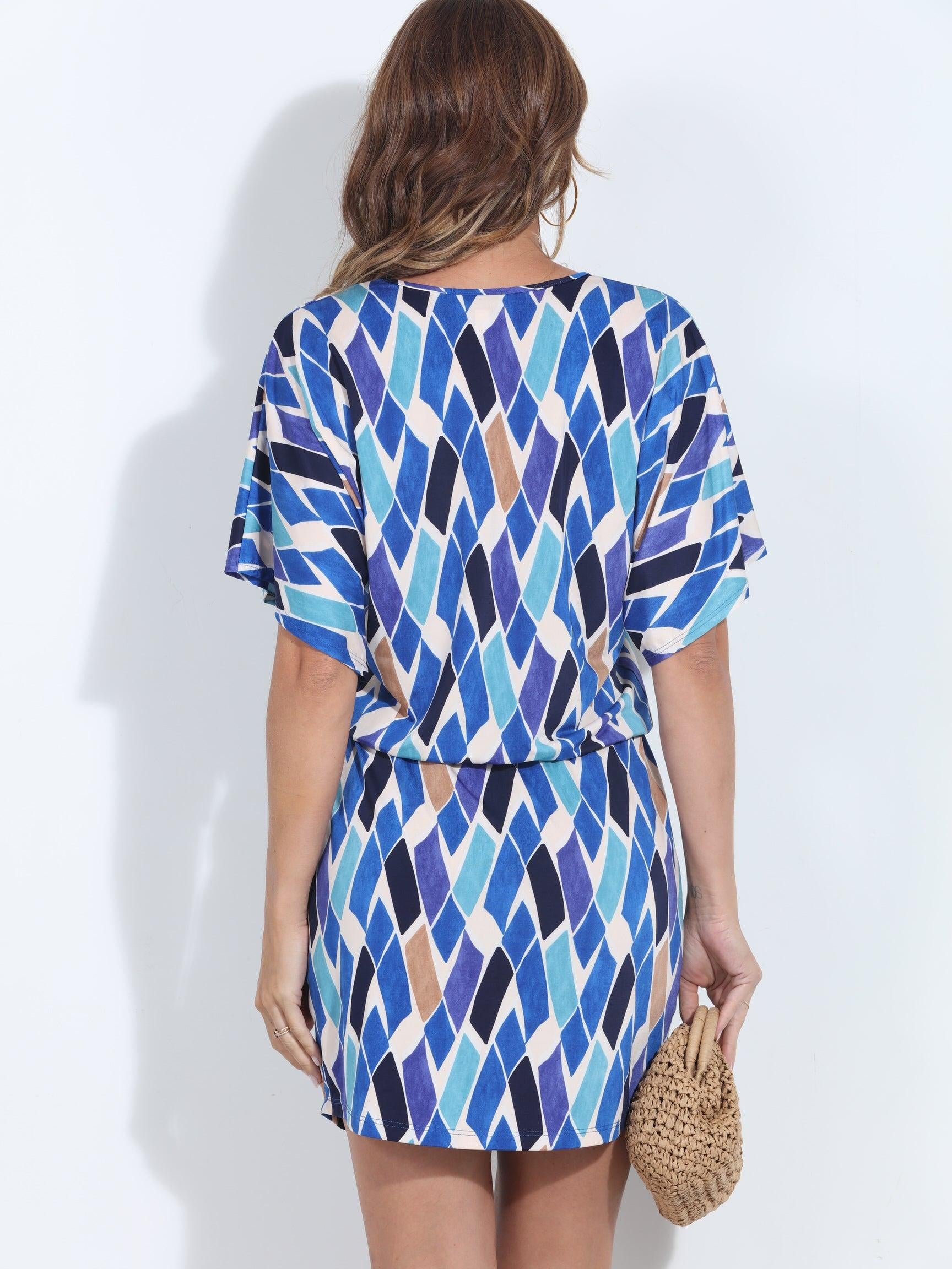 Delaney Stretch V-Neck Tunic Dress-BEST SELLER