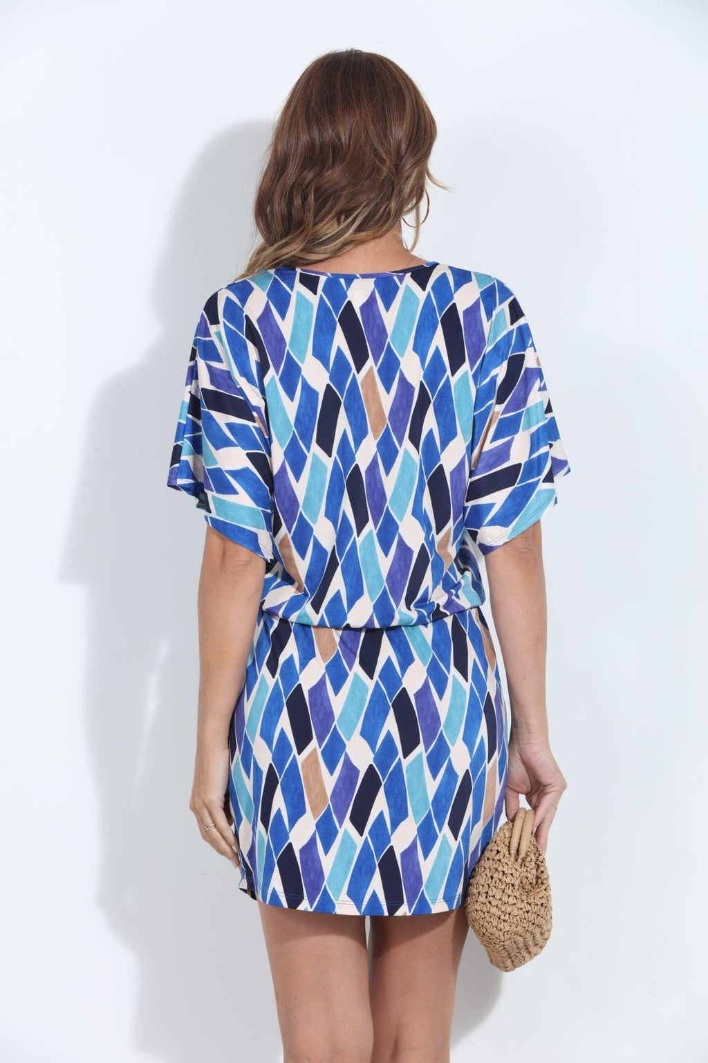 Delaney Stretch V-Neck Tunic Dress-BEST SELLER