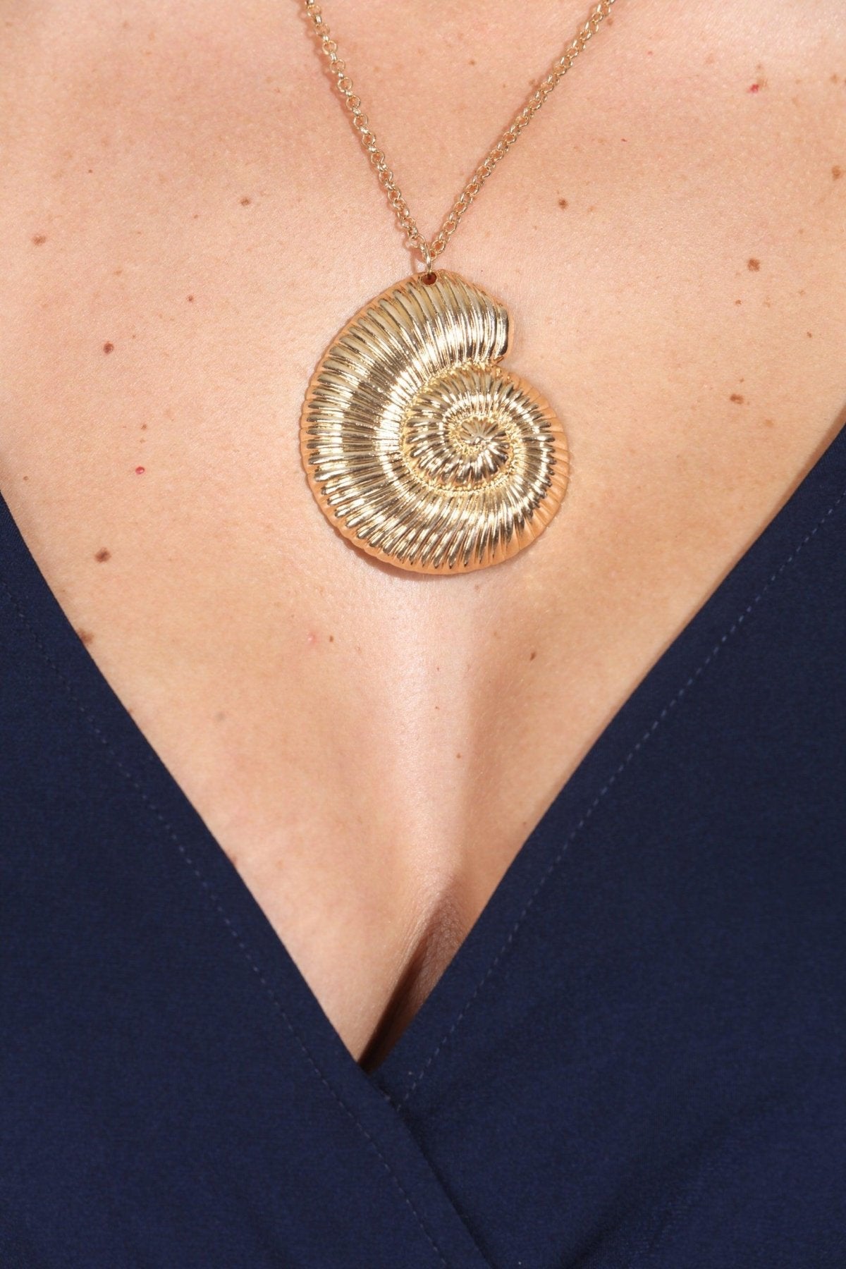 Seashell Pendant Statement Necklace-BEST SELLER